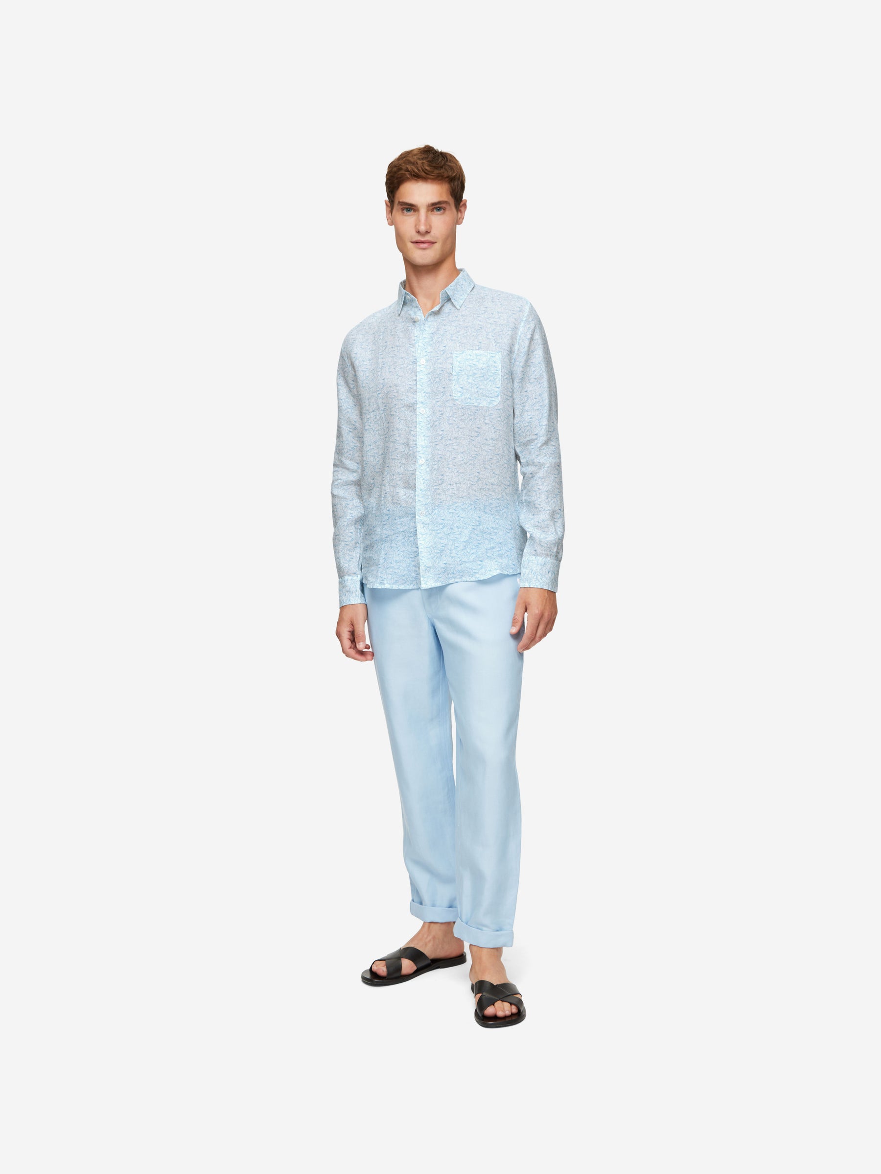 Men's Shirt Milan 20 Linen White