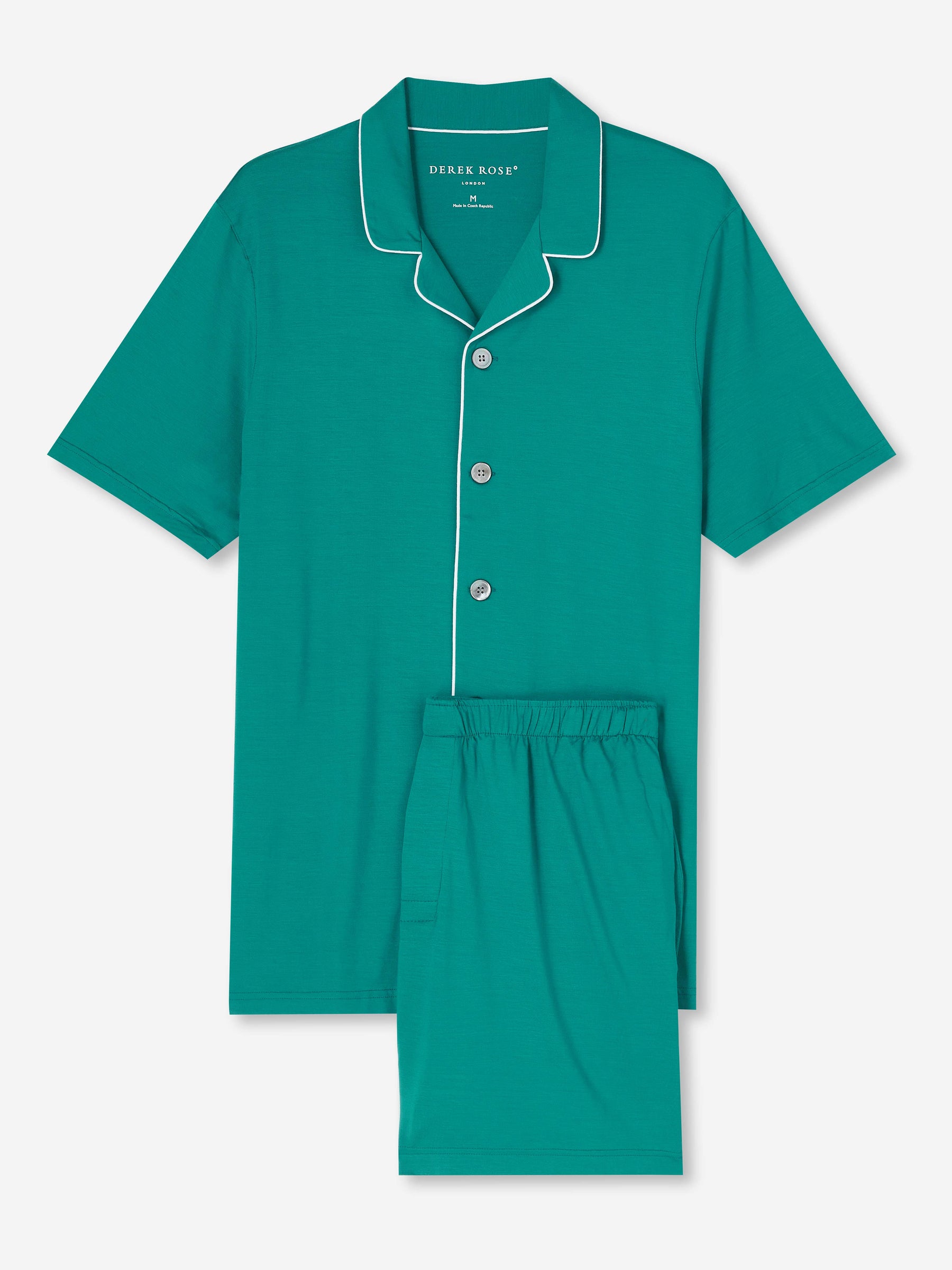 Men's Short Pyjamas Basel Micro Modal Stretch Jungle Green