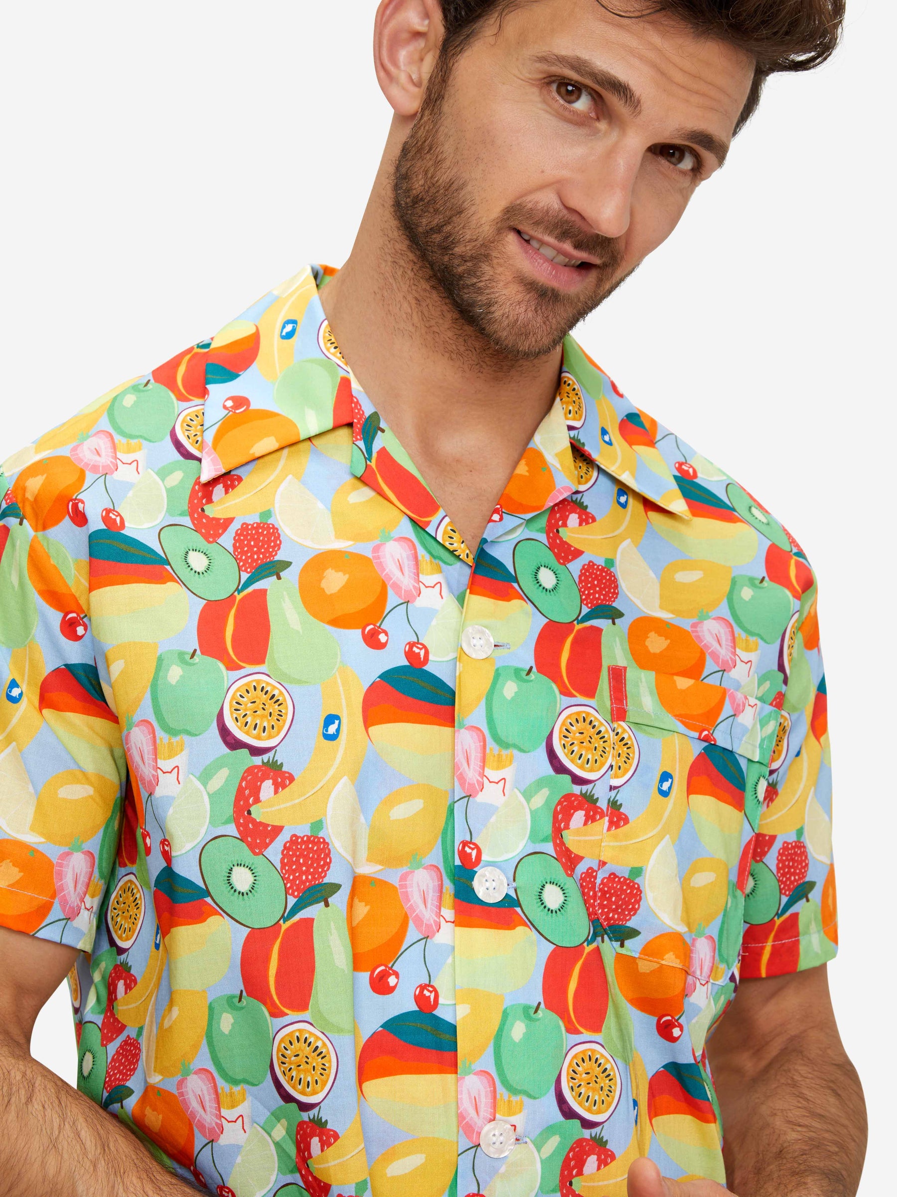 Men's Short Pyjamas Ledbury 49 Cotton Batiste Multi