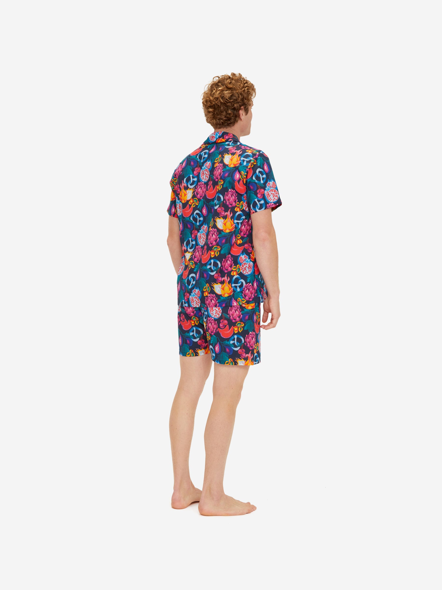 Men's Short Pyjamas Ledbury 50 Cotton Batiste Navy