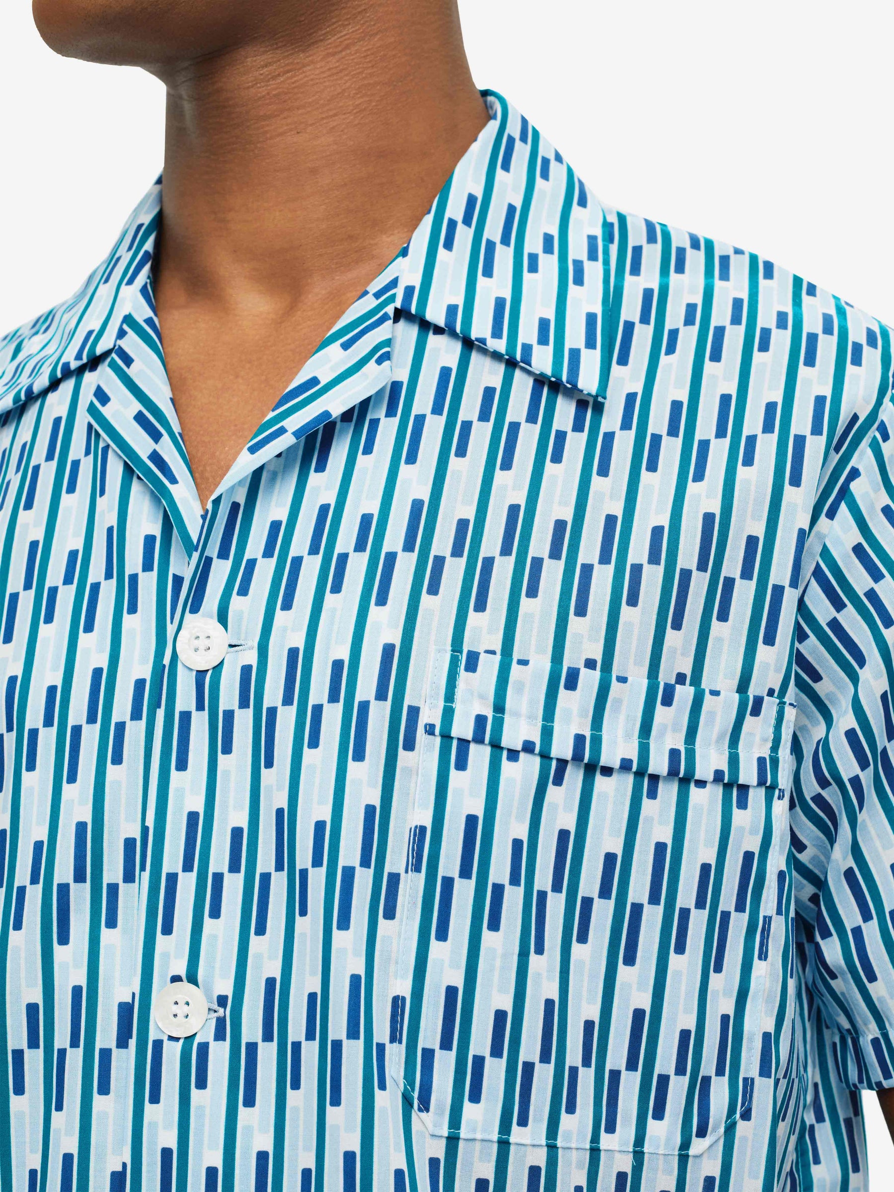 Men's Short Pyjamas Ledbury 53 Cotton Batiste Multi