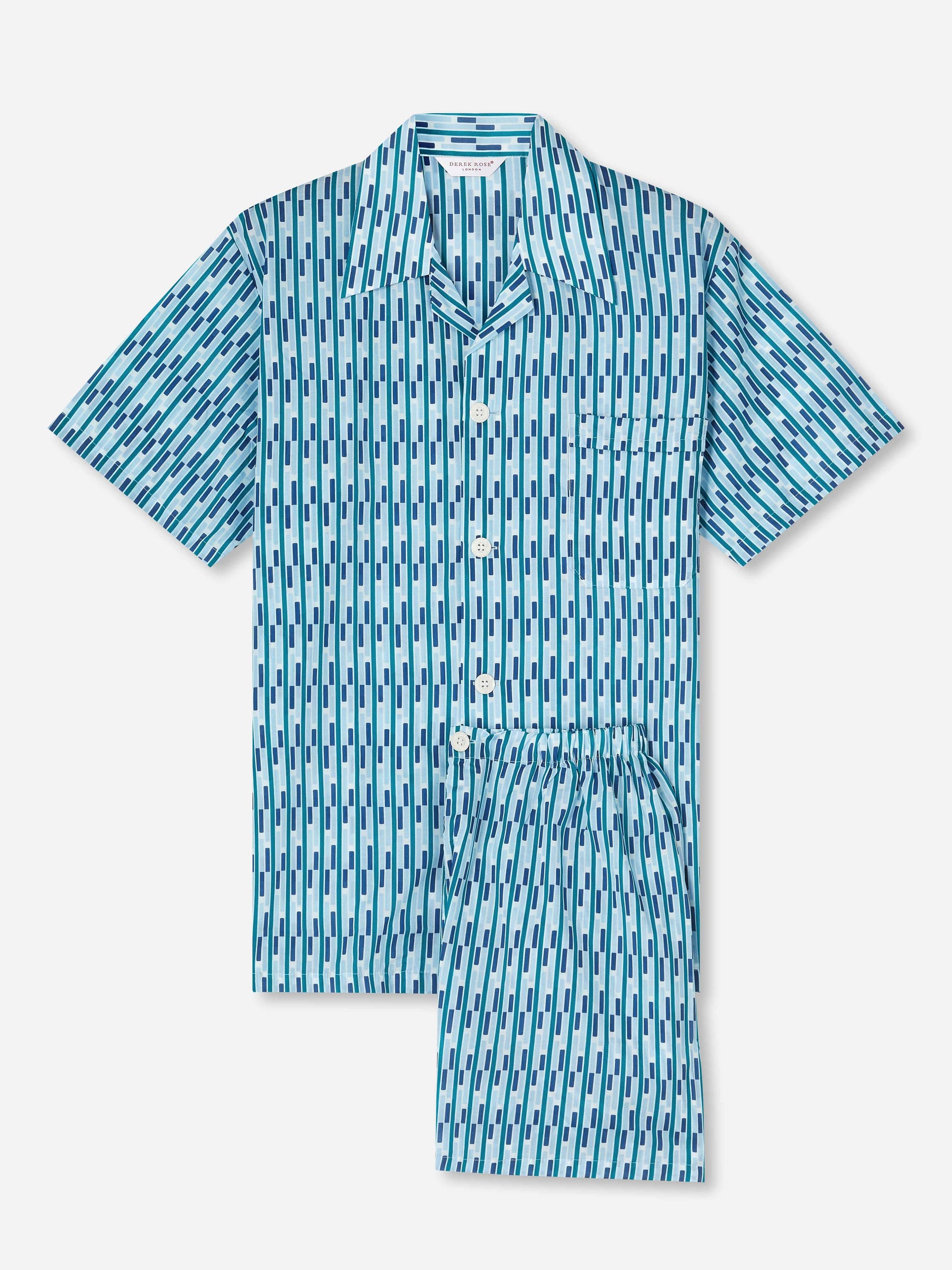 Men's Short Pyjamas Ledbury 53 Cotton Batiste Multi