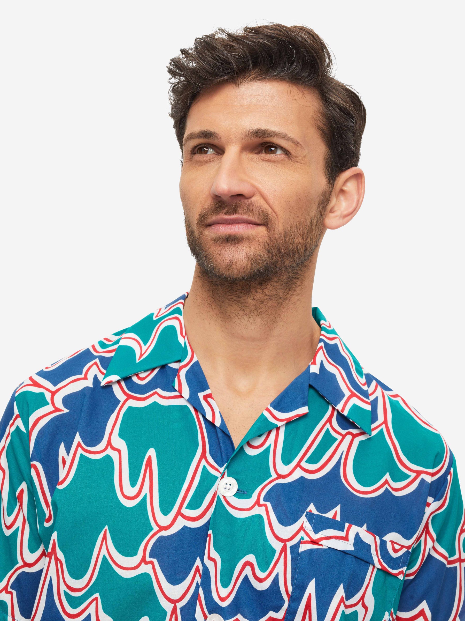 Men's Short Pyjamas Ledbury 54 Cotton Batiste Multi