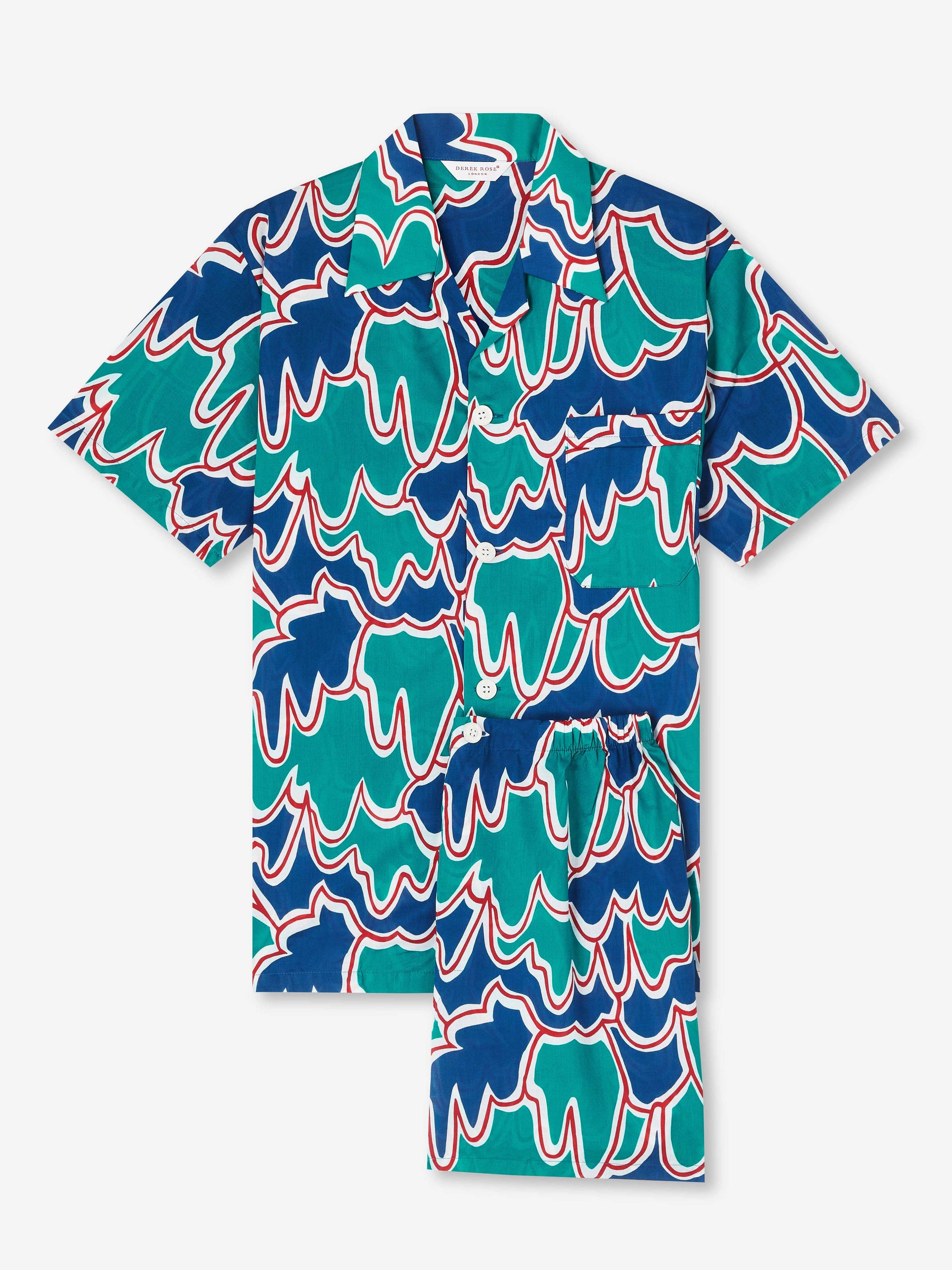 Men's Short Pyjamas Ledbury 54 Cotton Batiste Multi
