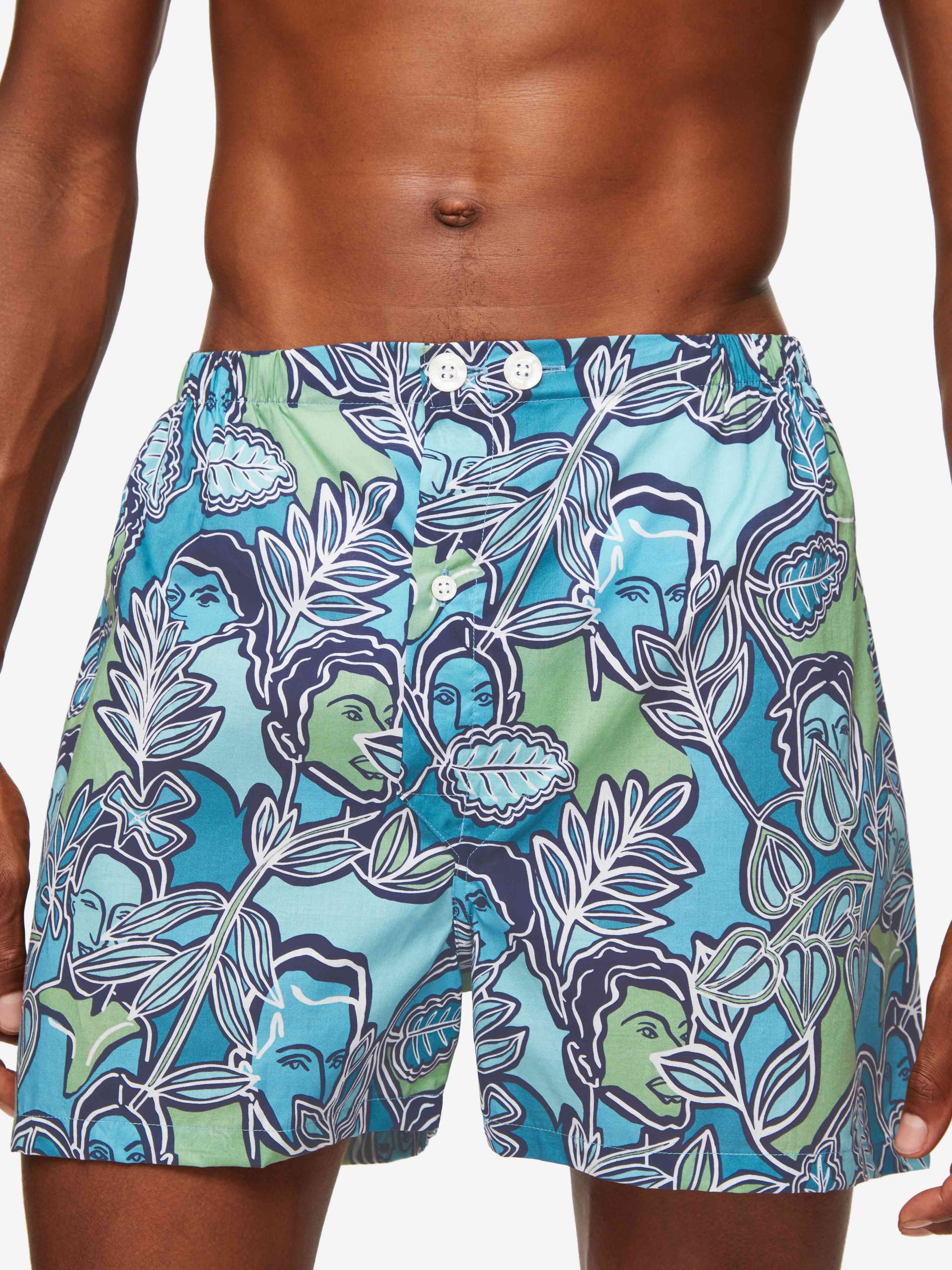 Men's Short Pyjamas Ledbury 57 Cotton Batiste Multi