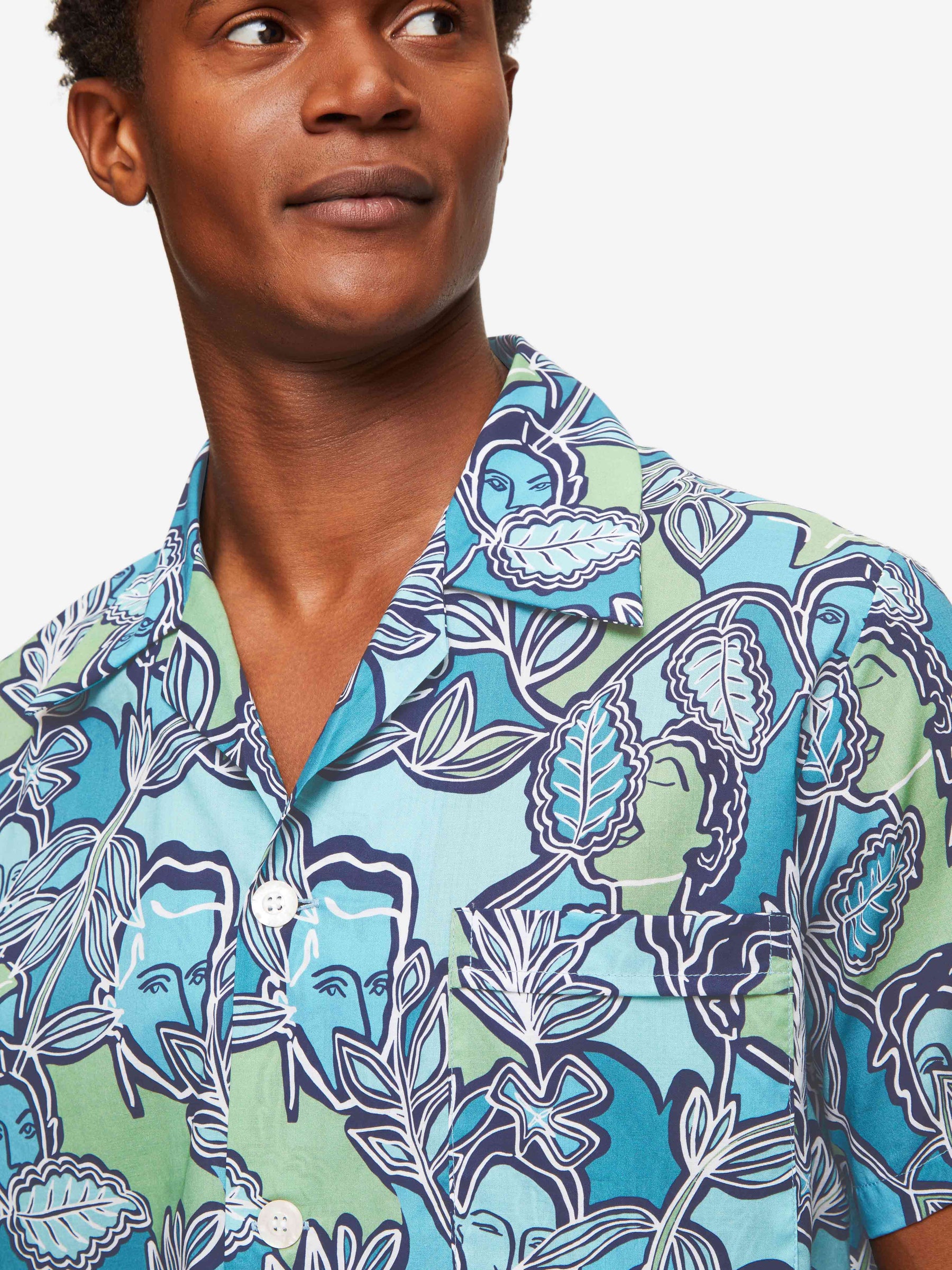 Men's Short Pyjamas Ledbury 57 Cotton Batiste Multi
