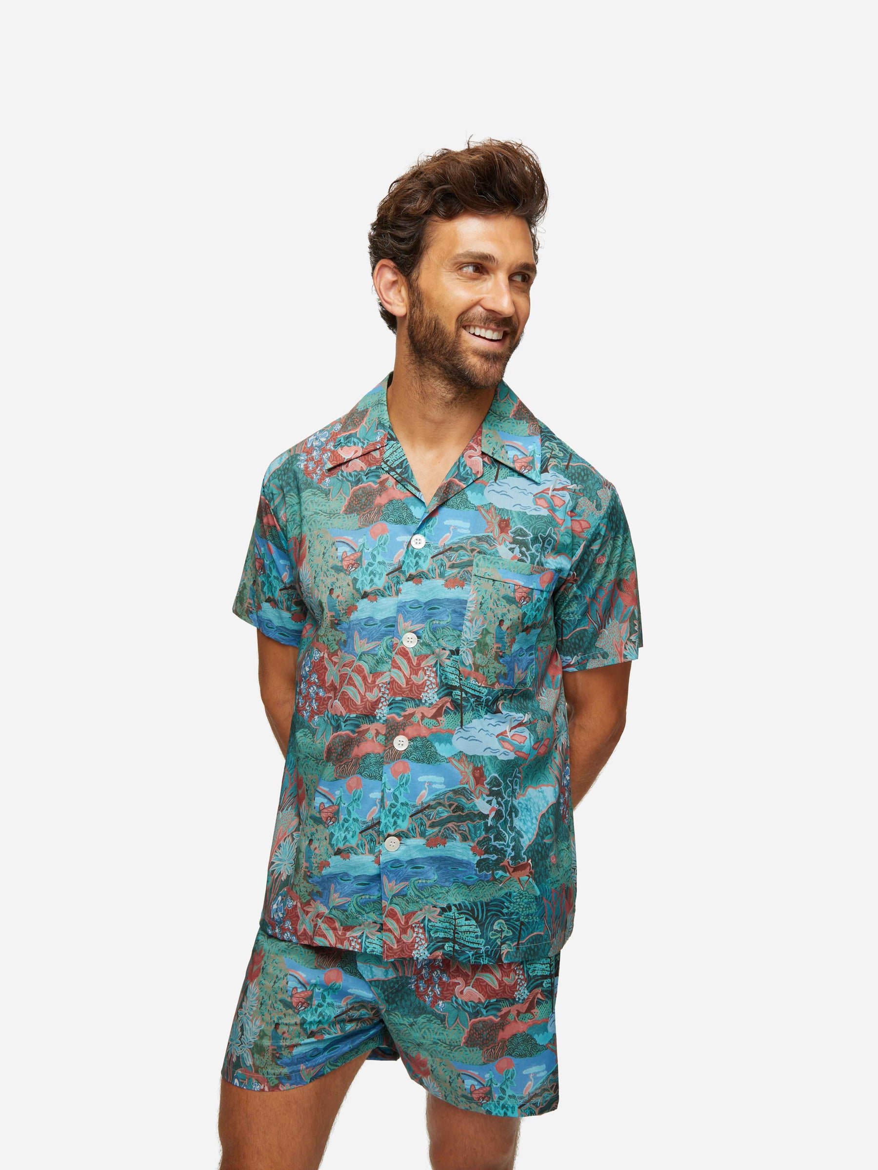Men's Short Pyjamas Ledbury 59 Cotton Batiste Multi