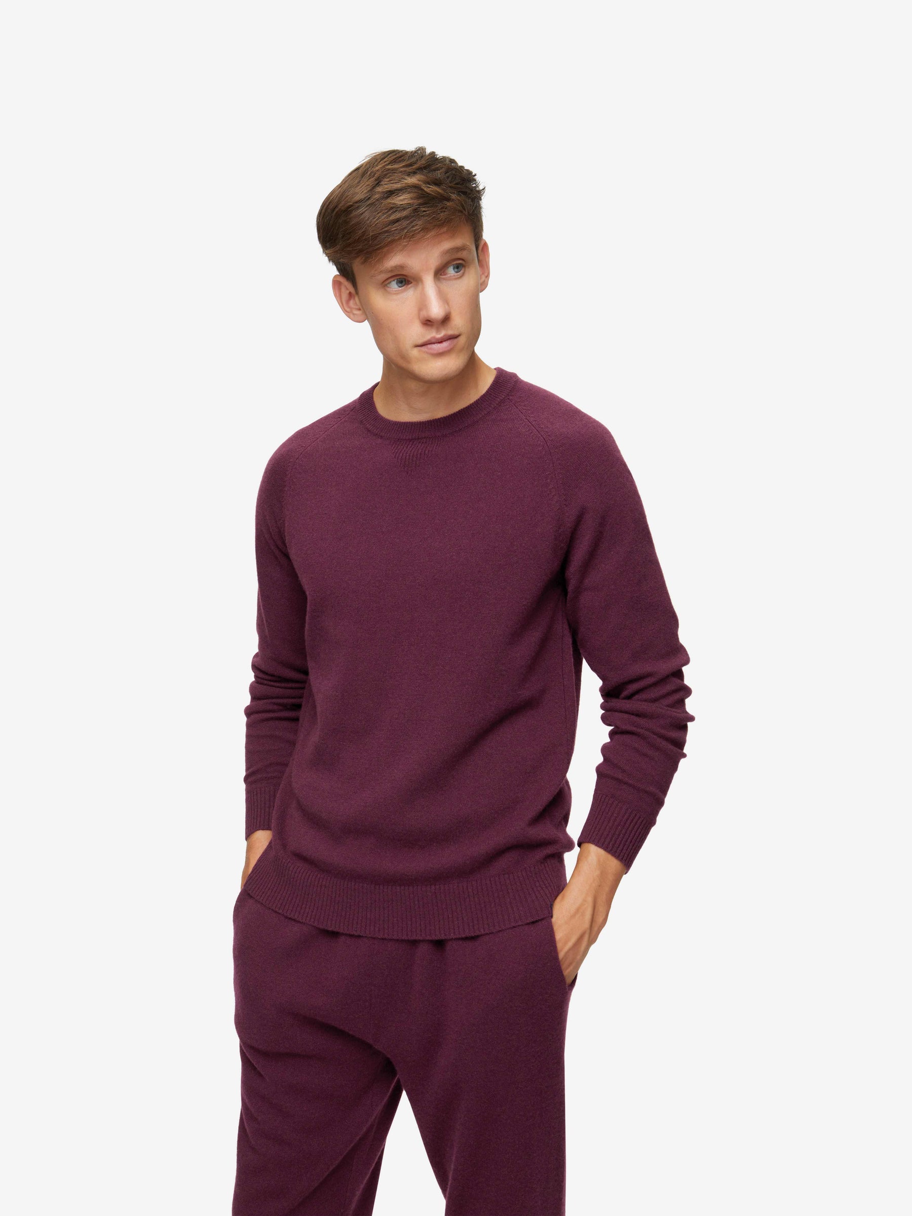 Men's Sweater Finley Cashmere Bordeaux