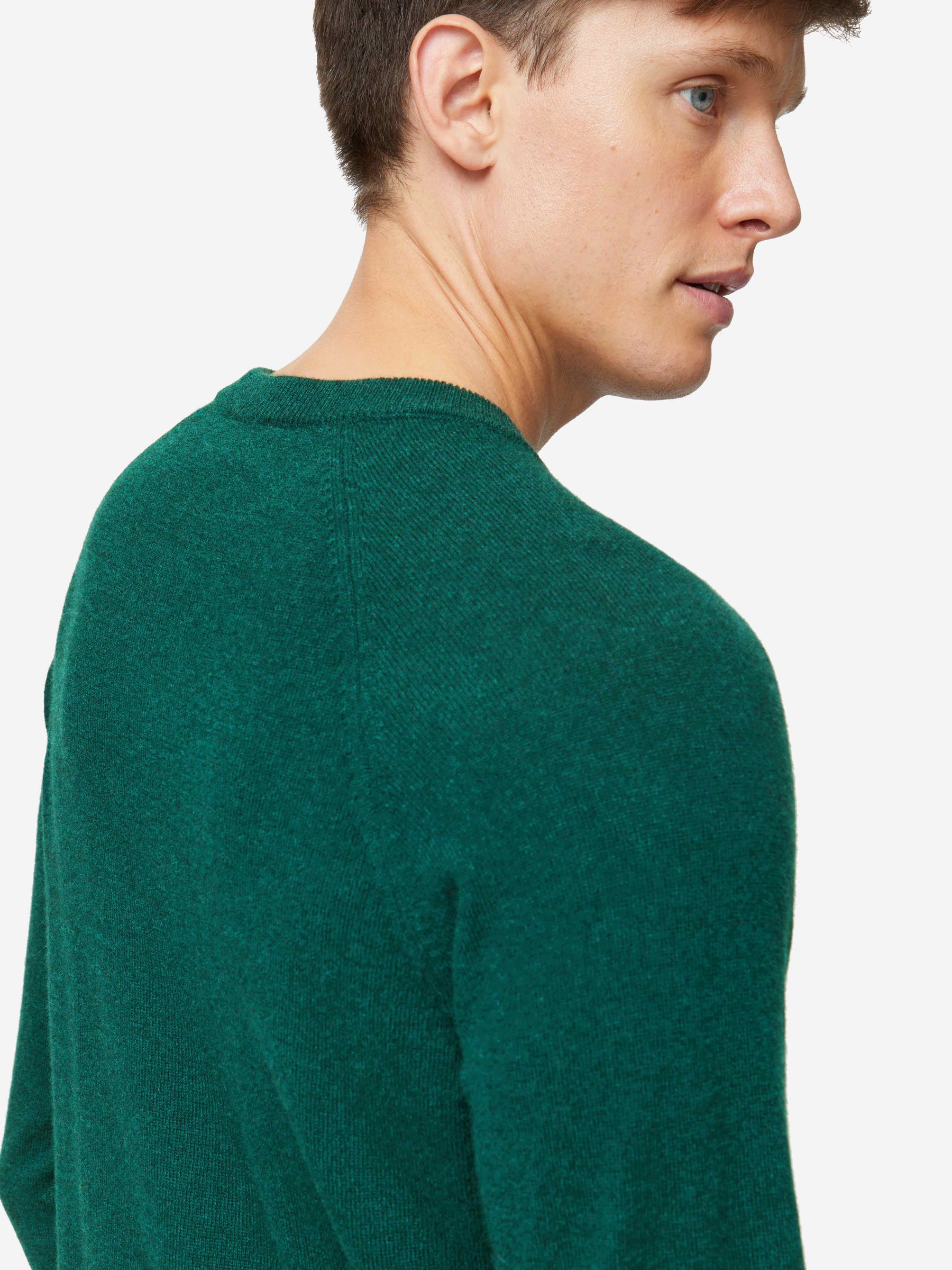 Men's Sweater Finley Cashmere Dark Green Heather