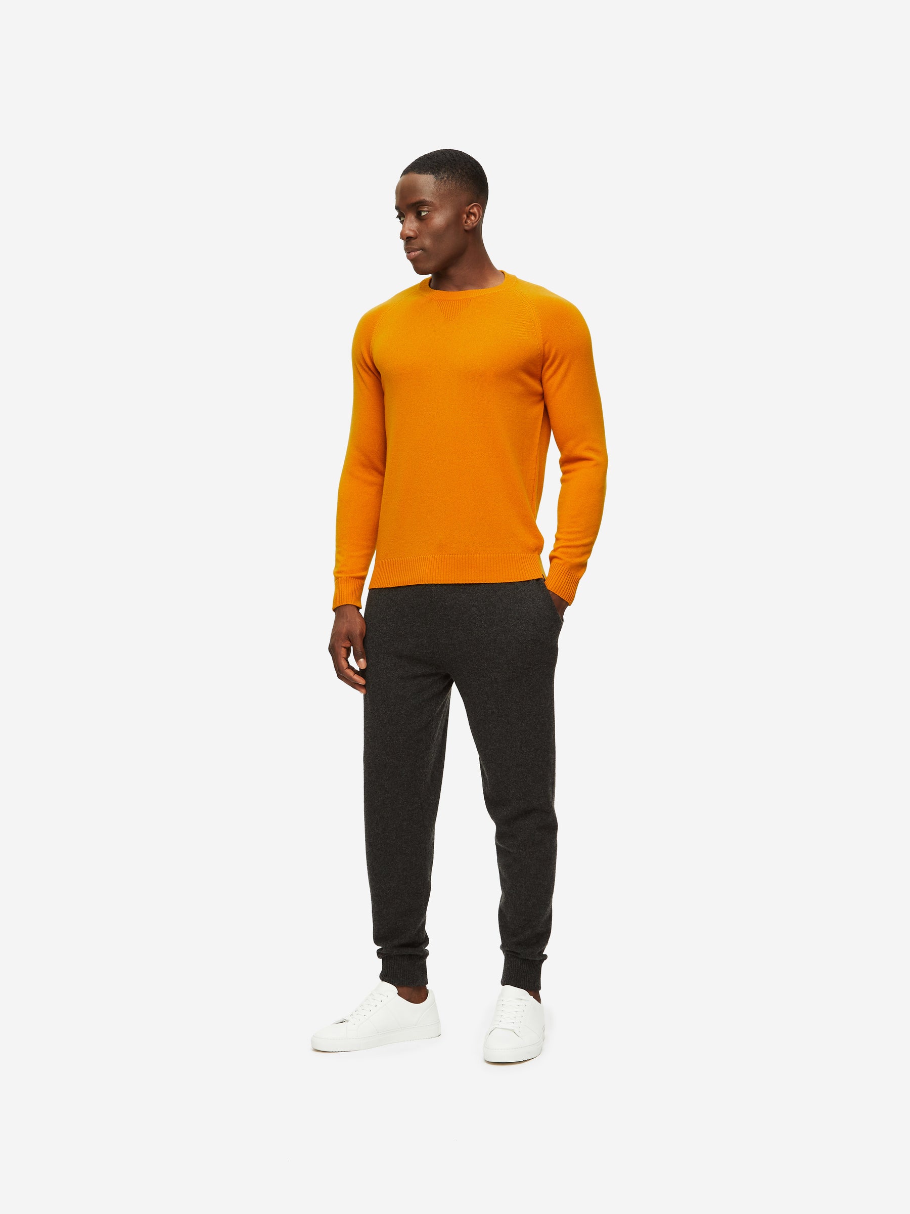 Men's Sweater Finley Cashmere Orange
