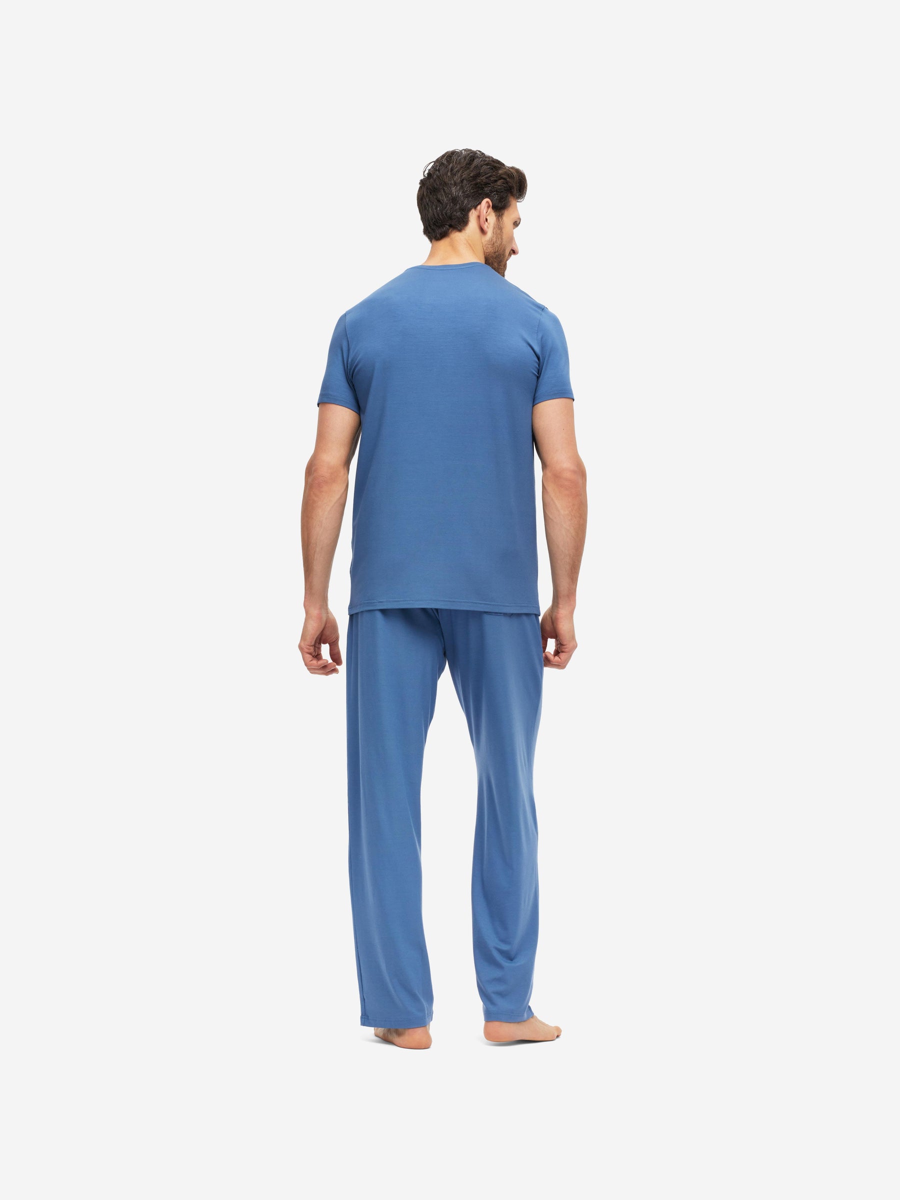 Men's T-Shirt Basel Micro Modal Stretch Storm Blue