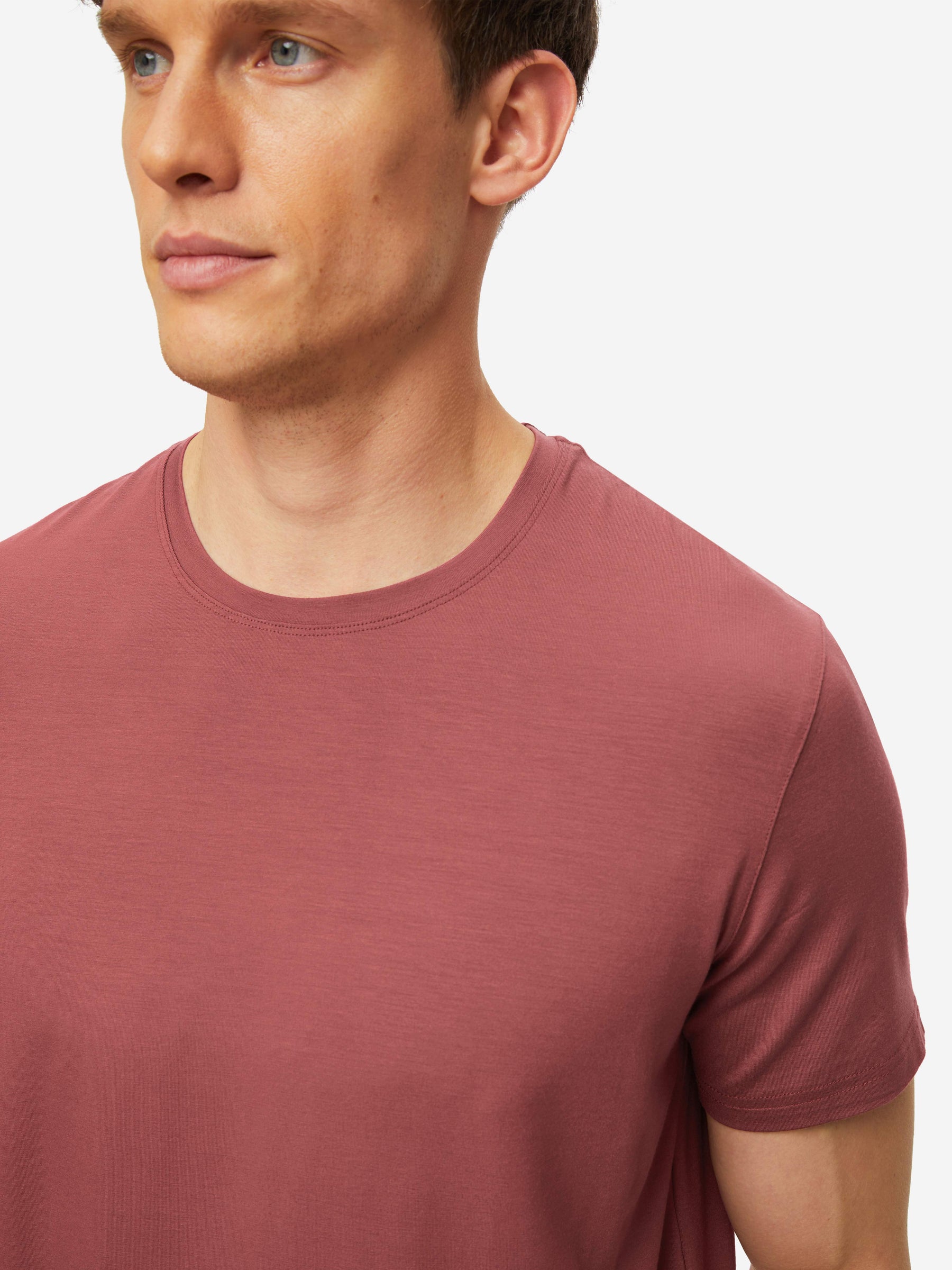 Men's T-Shirt Basel Micro Modal Stretch Brown