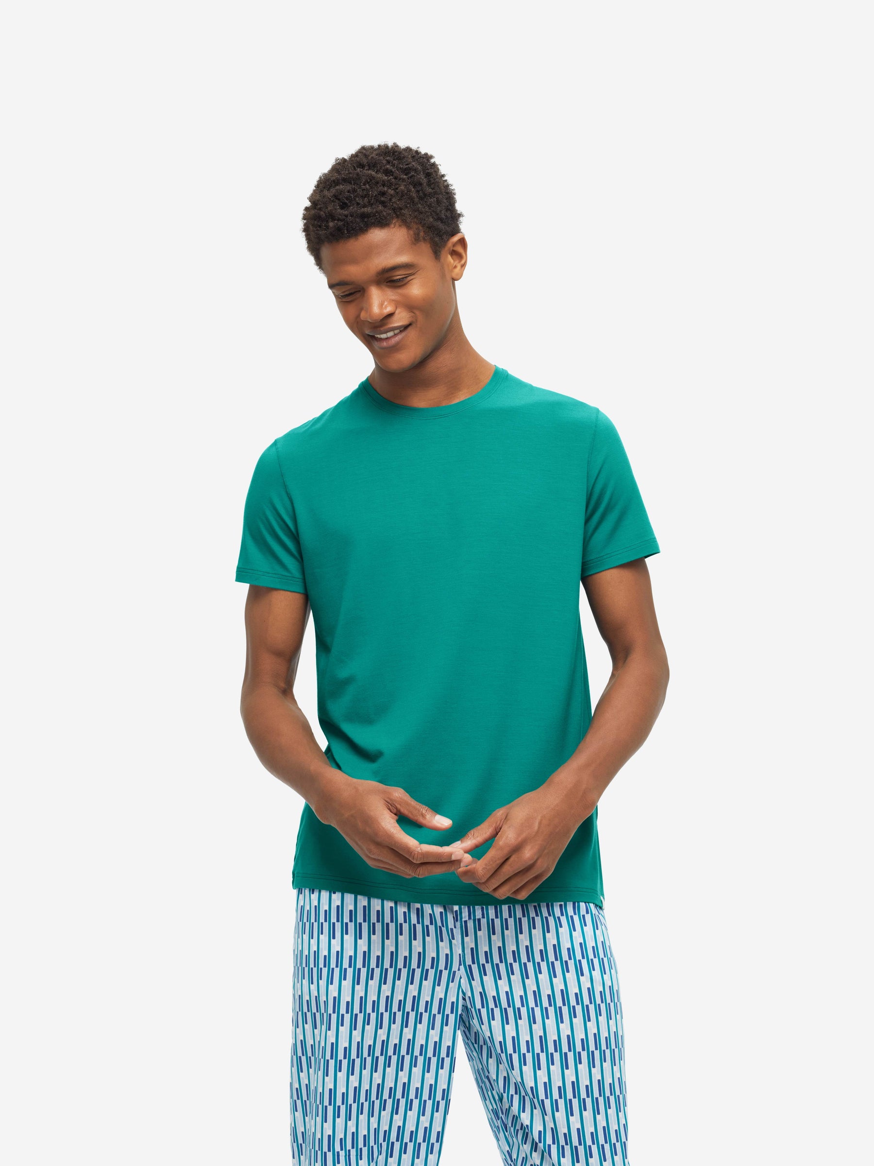 Men's T-Shirt Basel Micro Modal Stretch Jungle Green