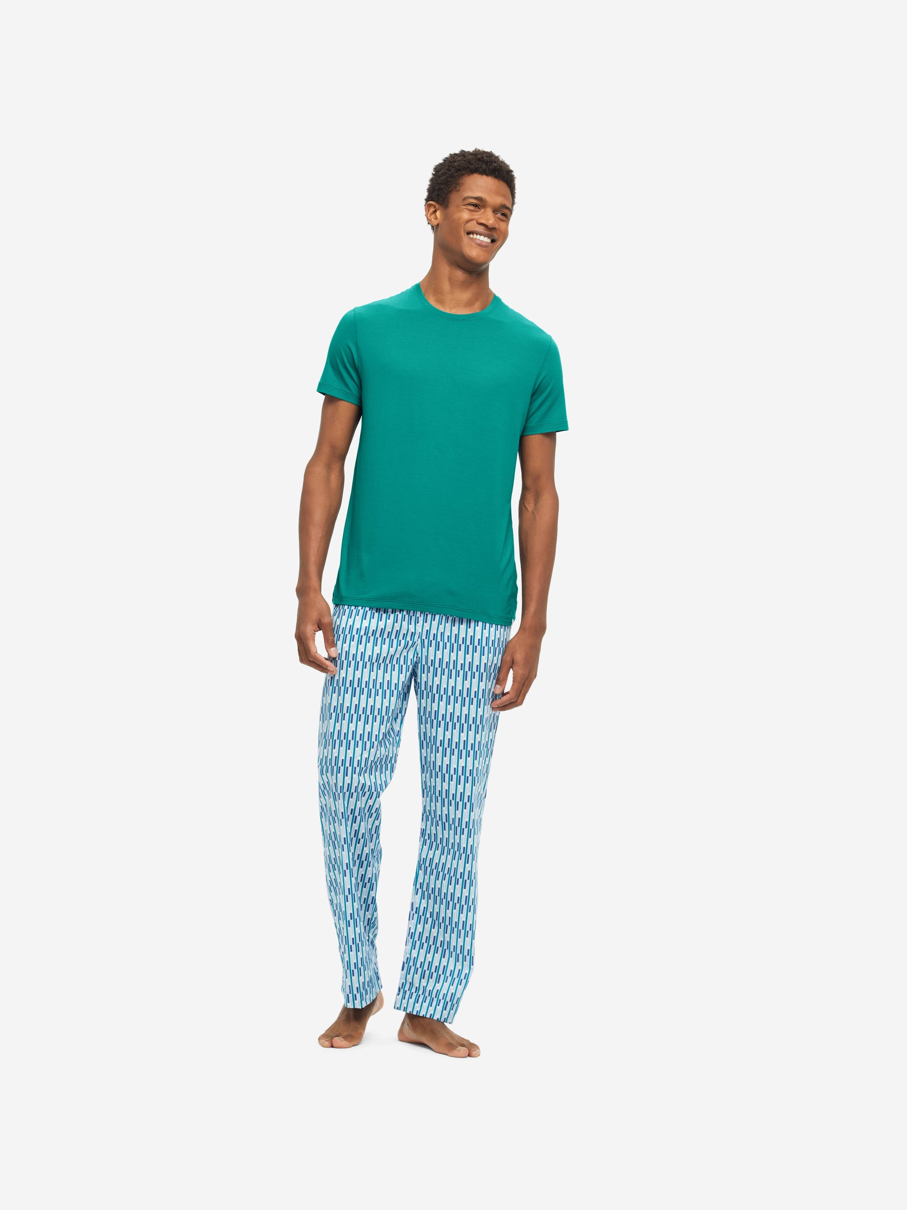 Men's T-Shirt Basel Micro Modal Stretch Jungle Green