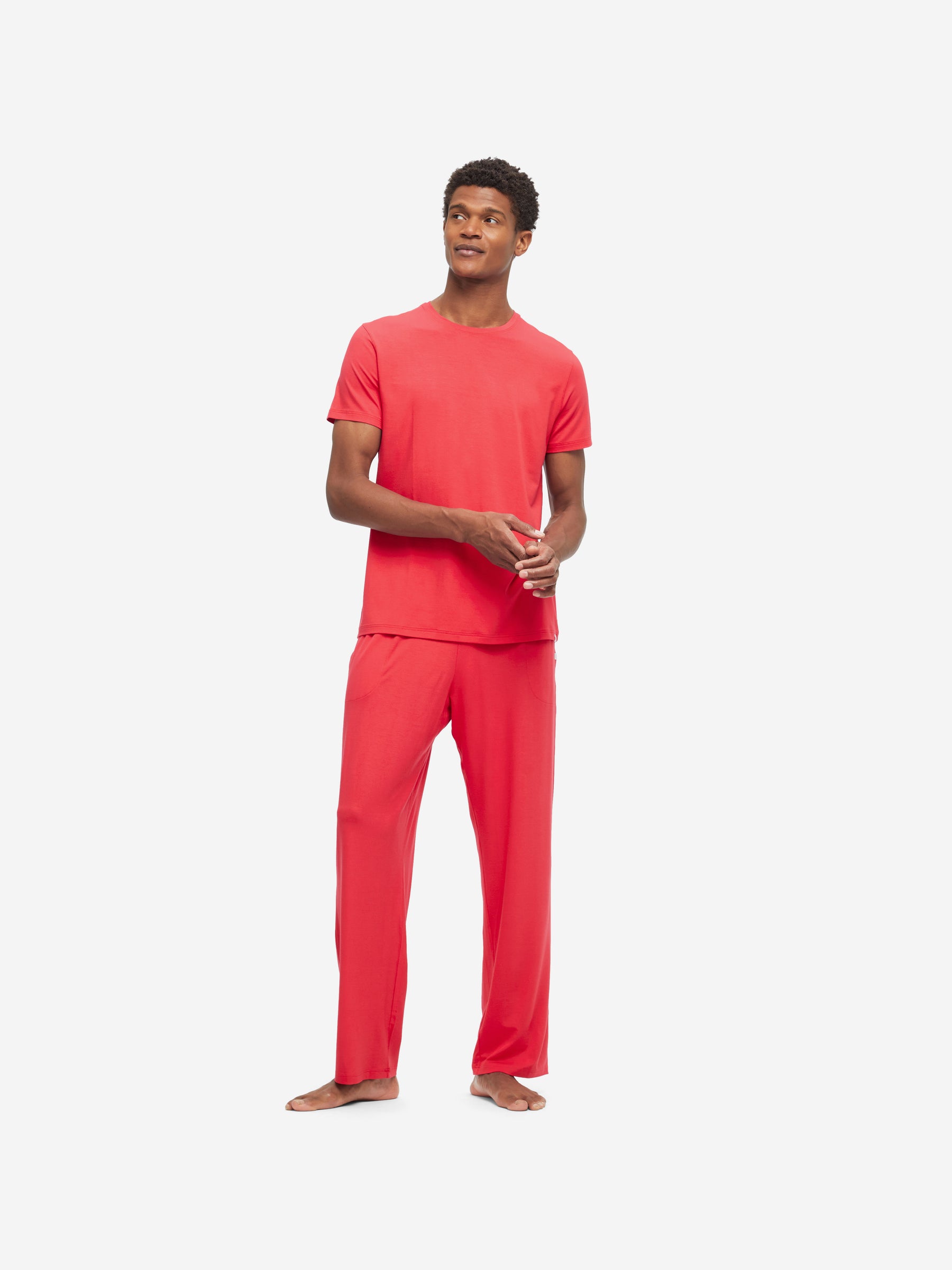 Men's T-Shirt Basel Micro Modal Stretch London Red