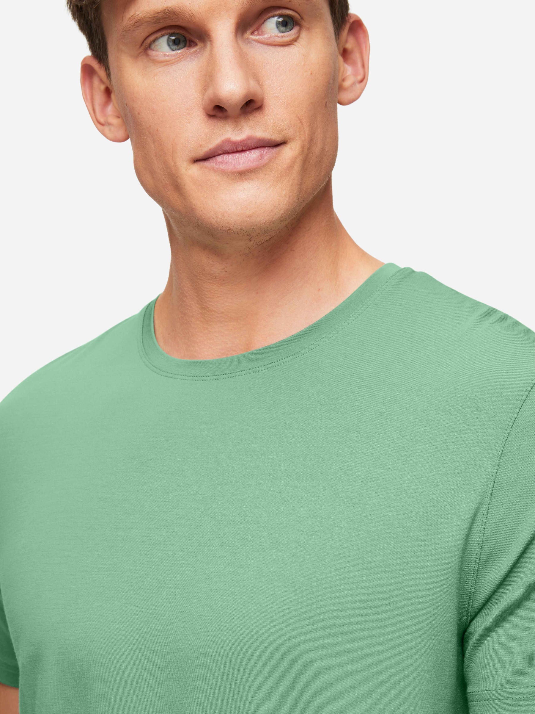 Men's T-Shirt Basel Micro Modal Stretch Sage Green