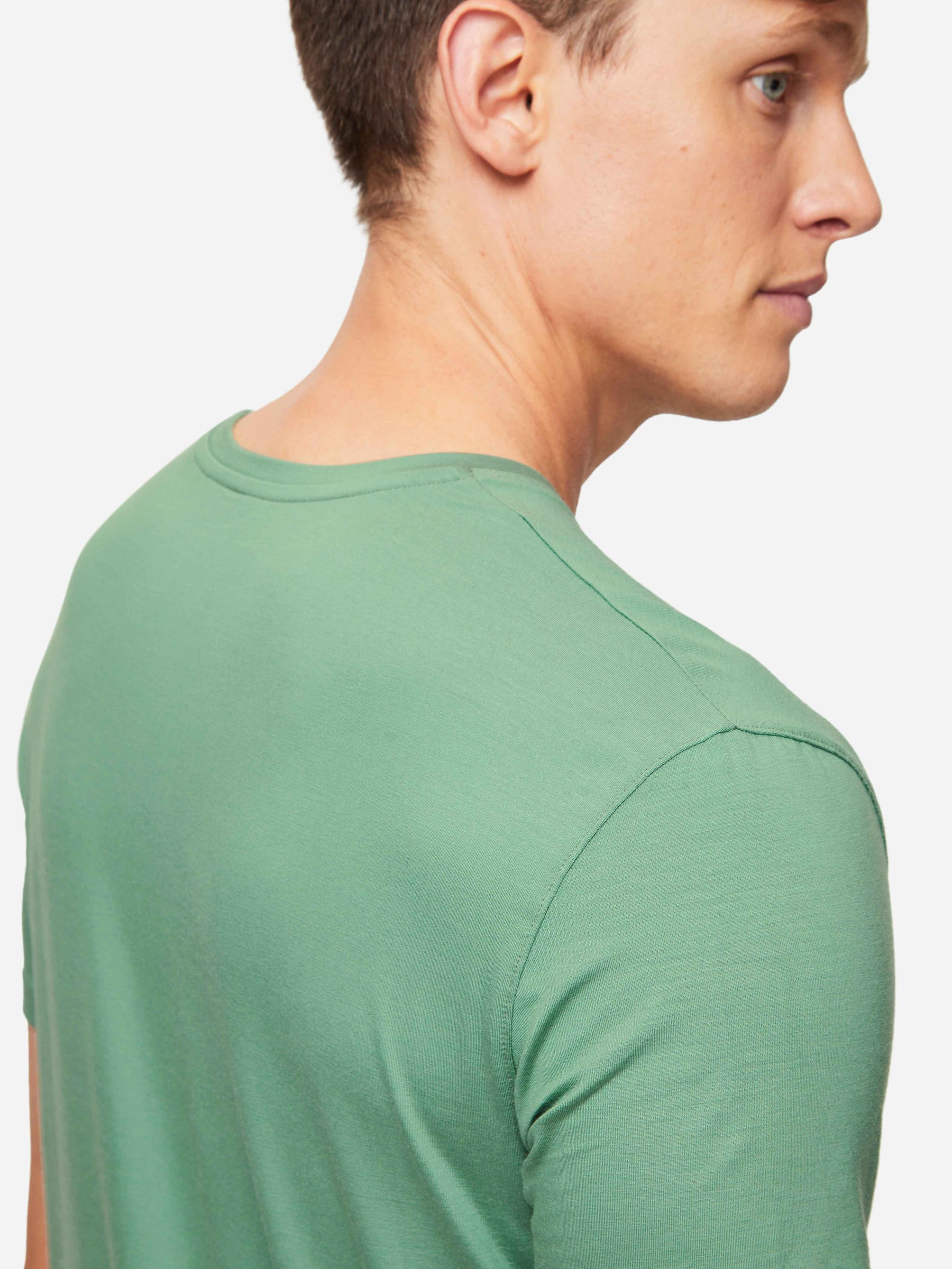 Men's T-Shirt Basel Micro Modal Stretch Sage Green