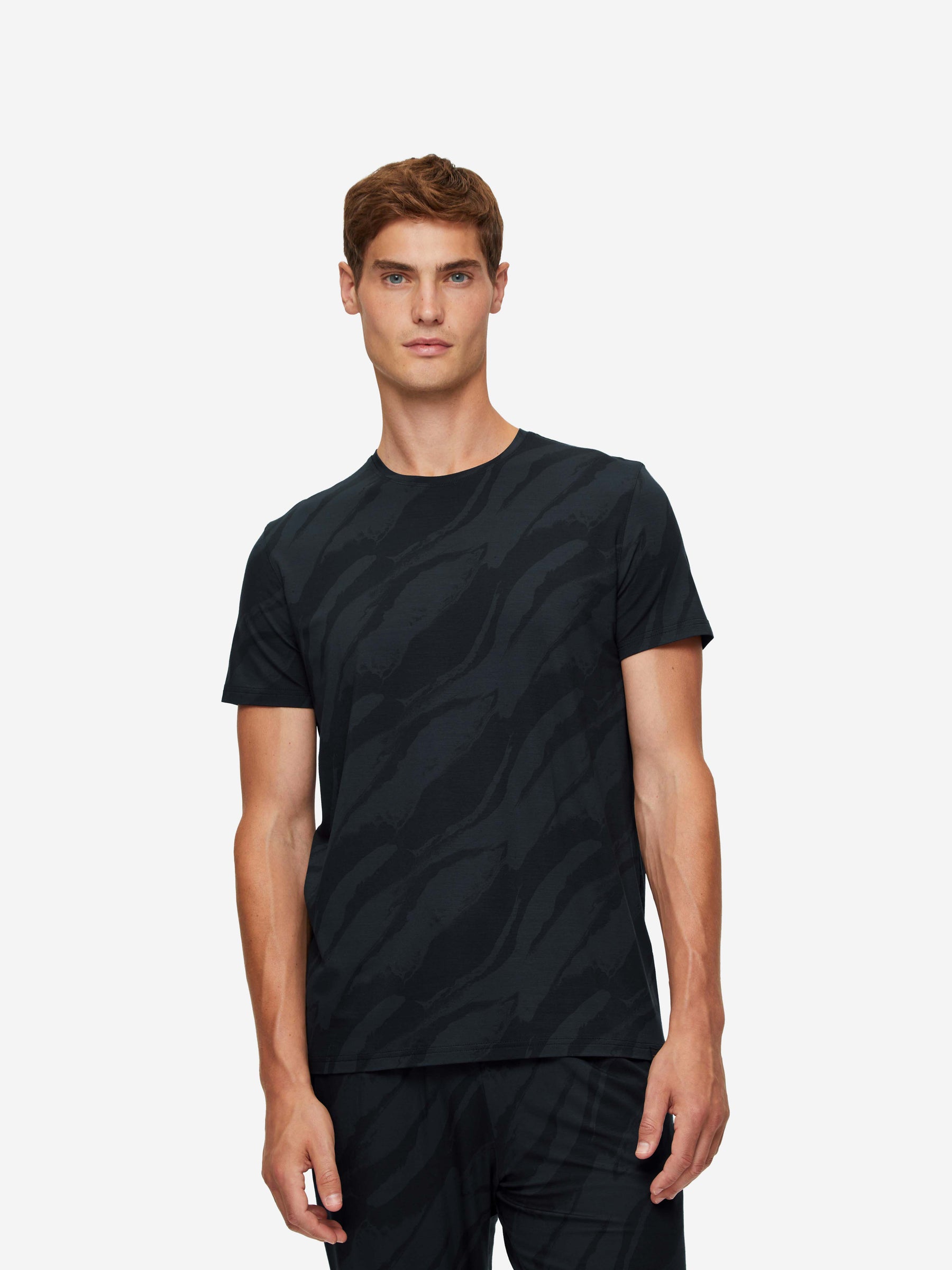 Men's T-Shirt London 8 Micro Modal Black
