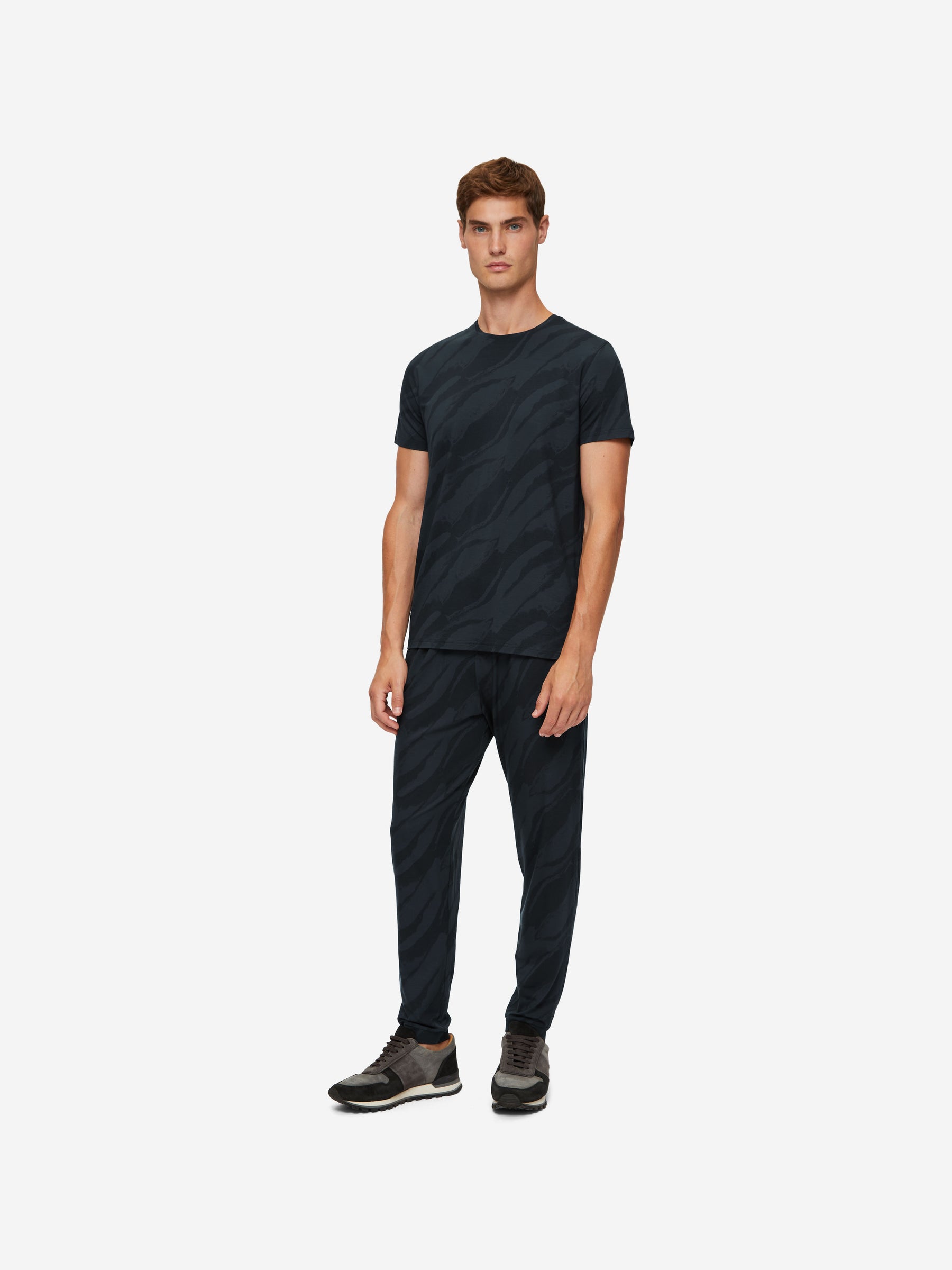 Men's T-Shirt London 8 Micro Modal Black