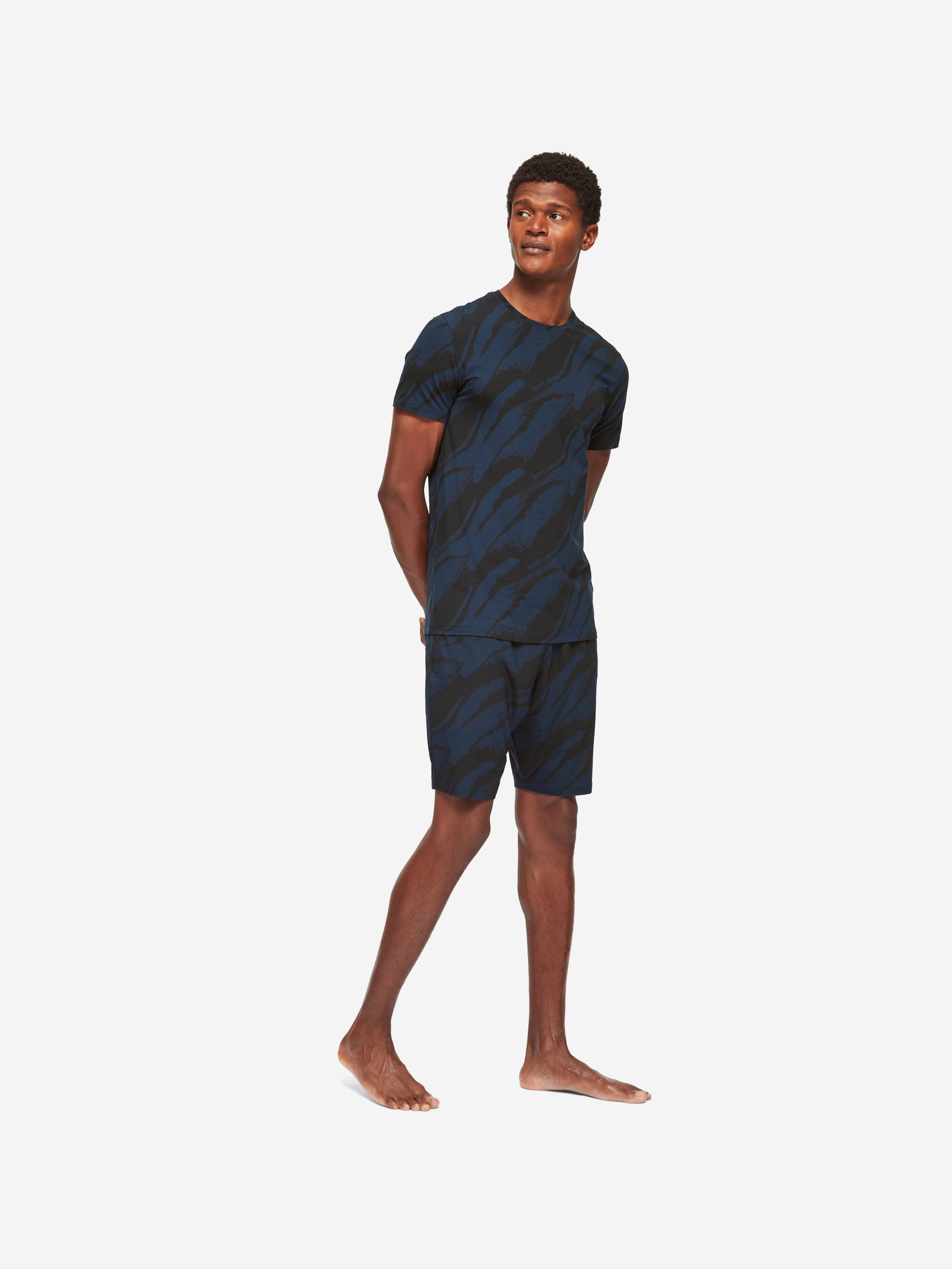 Men's T-Shirt London 8 Micro Modal Navy