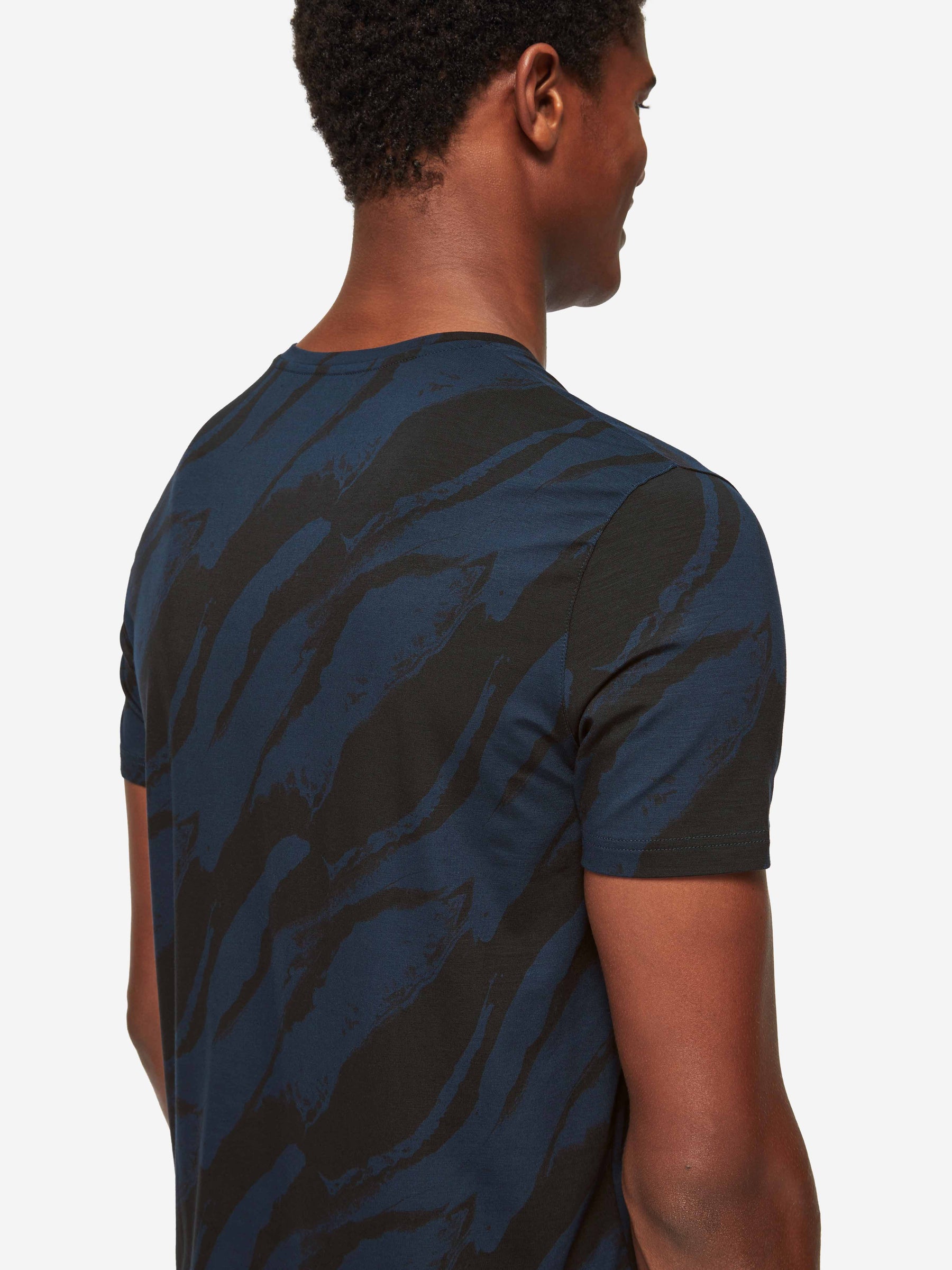 Men's T-Shirt London 8 Micro Modal Navy