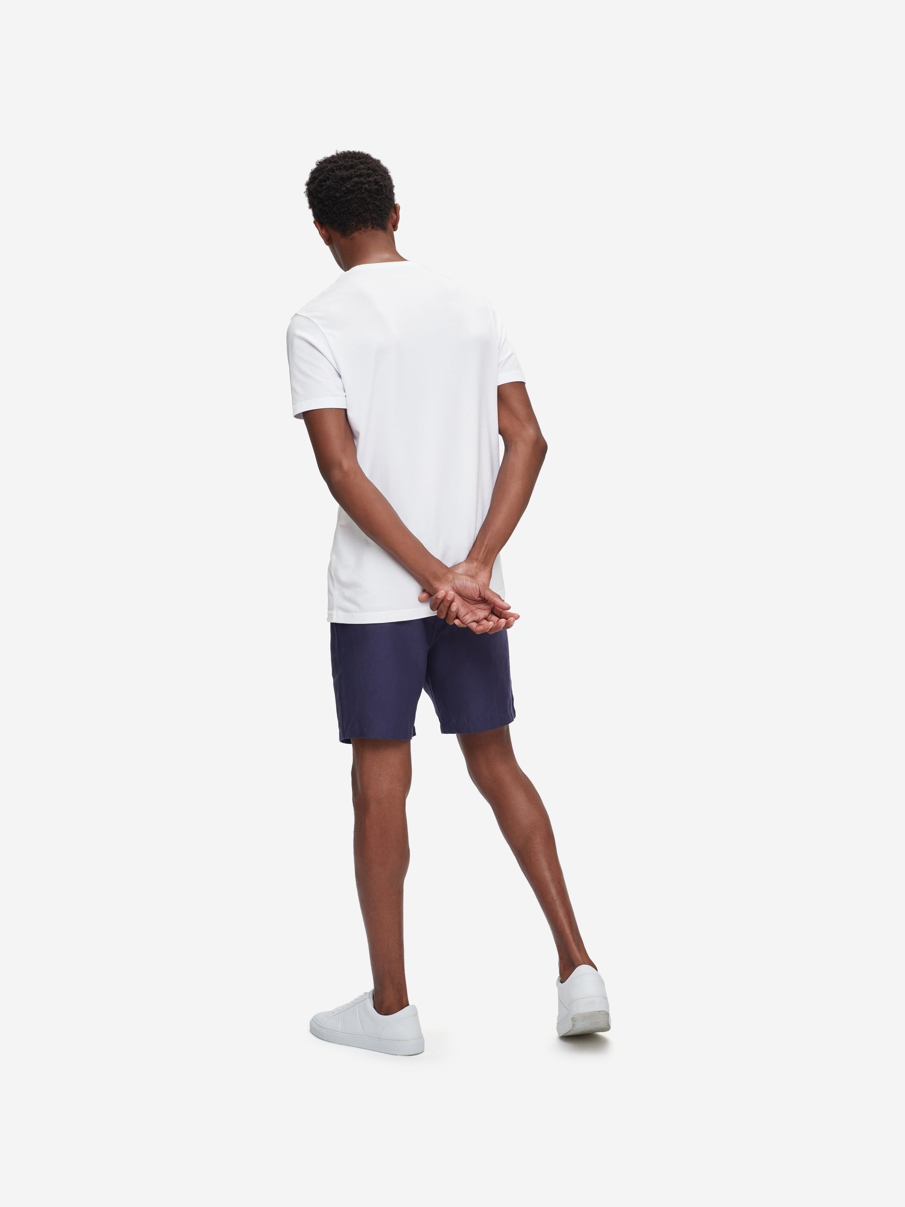 Men's T-Shirt Ramsay Pique Cotton Tencel White