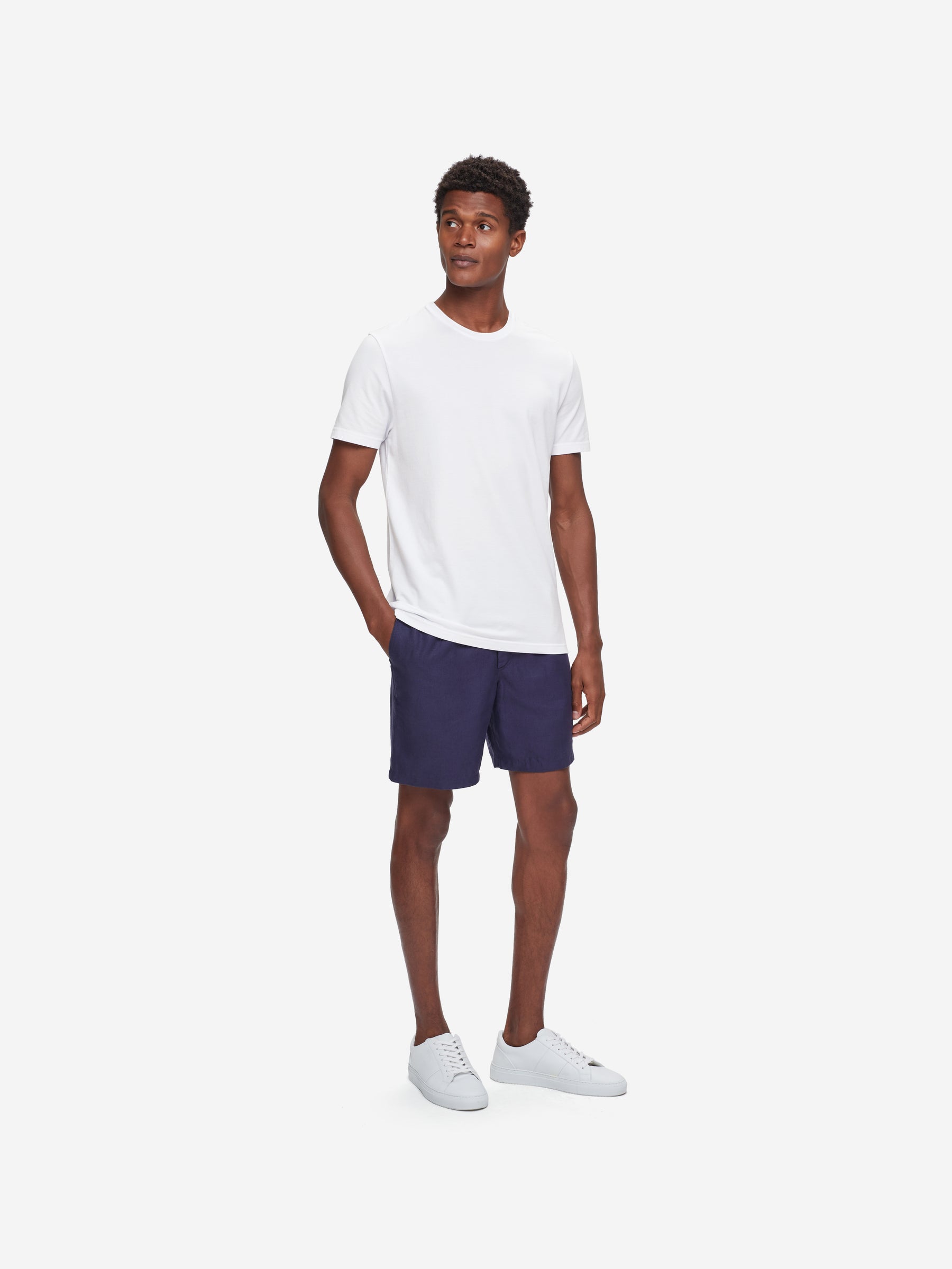 Men's T-Shirt Ramsay Pique Cotton Tencel White