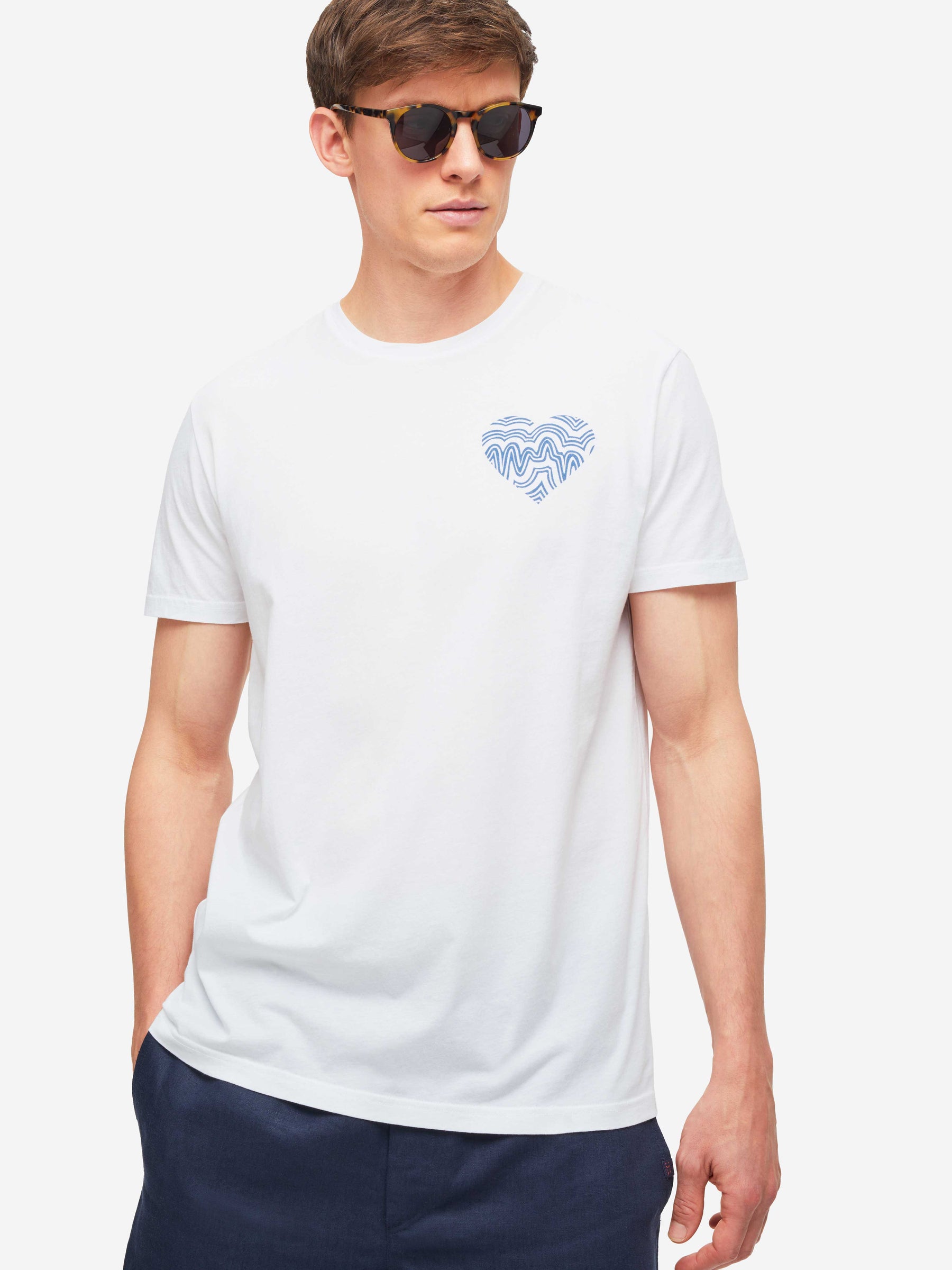 Men's T-Shirt Ripley 12 Pima Cotton Blue