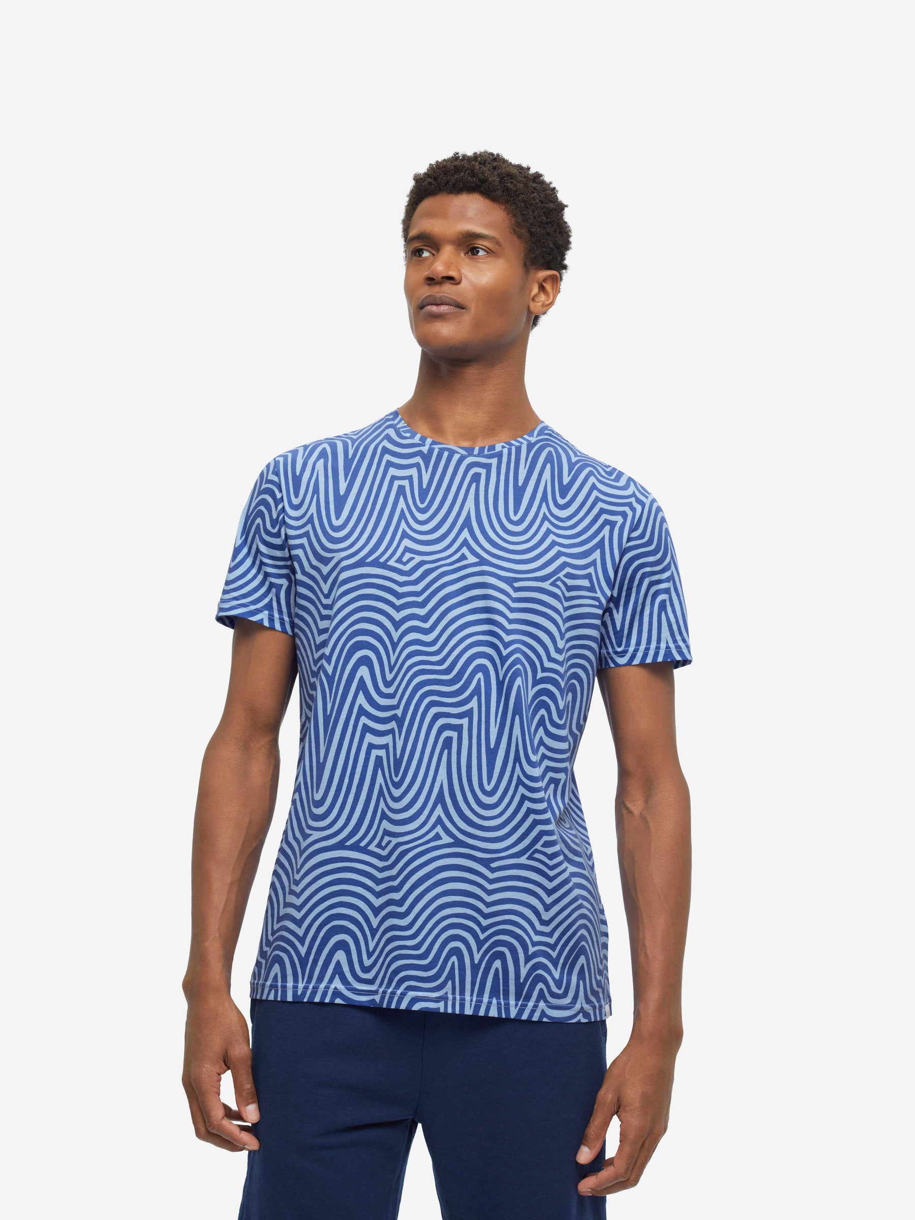 Men's T-Shirt Robin 11 Pima Cotton Blue