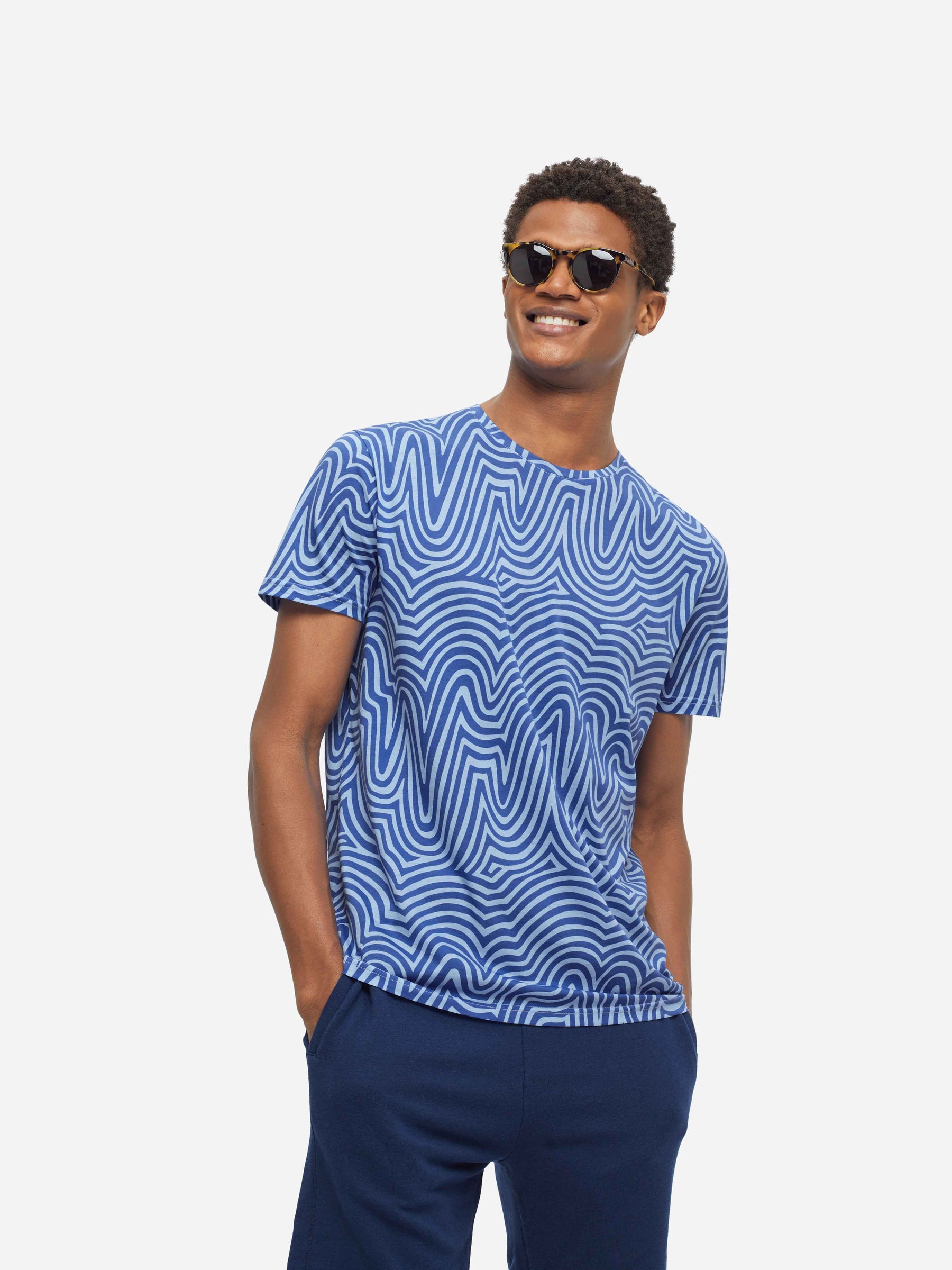 Men's T-Shirt Robin 11 Pima Cotton Blue