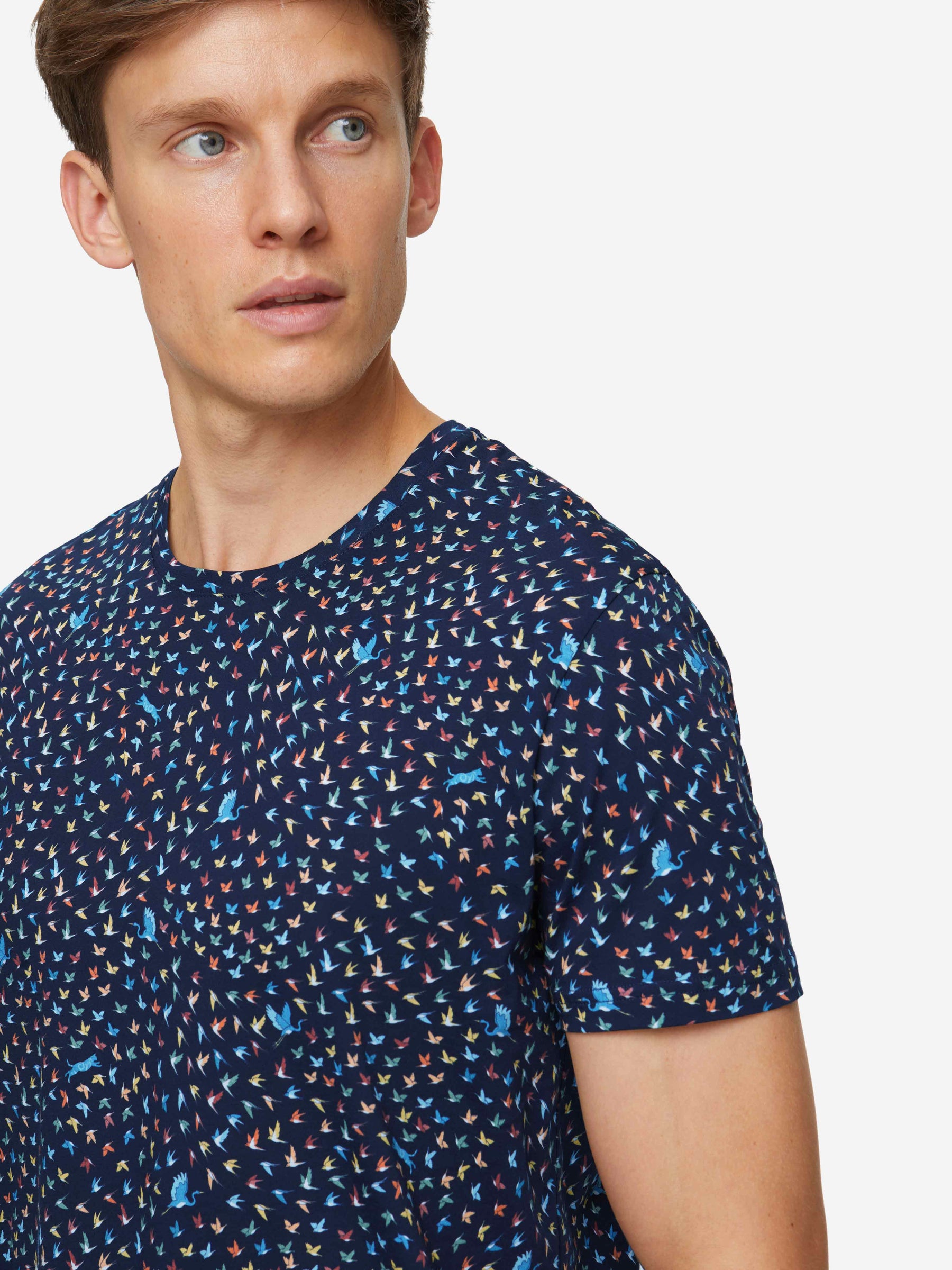 Men's T-Shirt Robin 12 Pima Cotton Navy