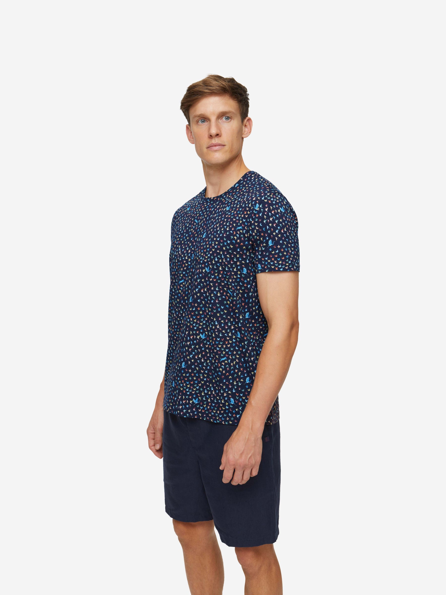 Men's T-Shirt Robin 12 Pima Cotton Navy