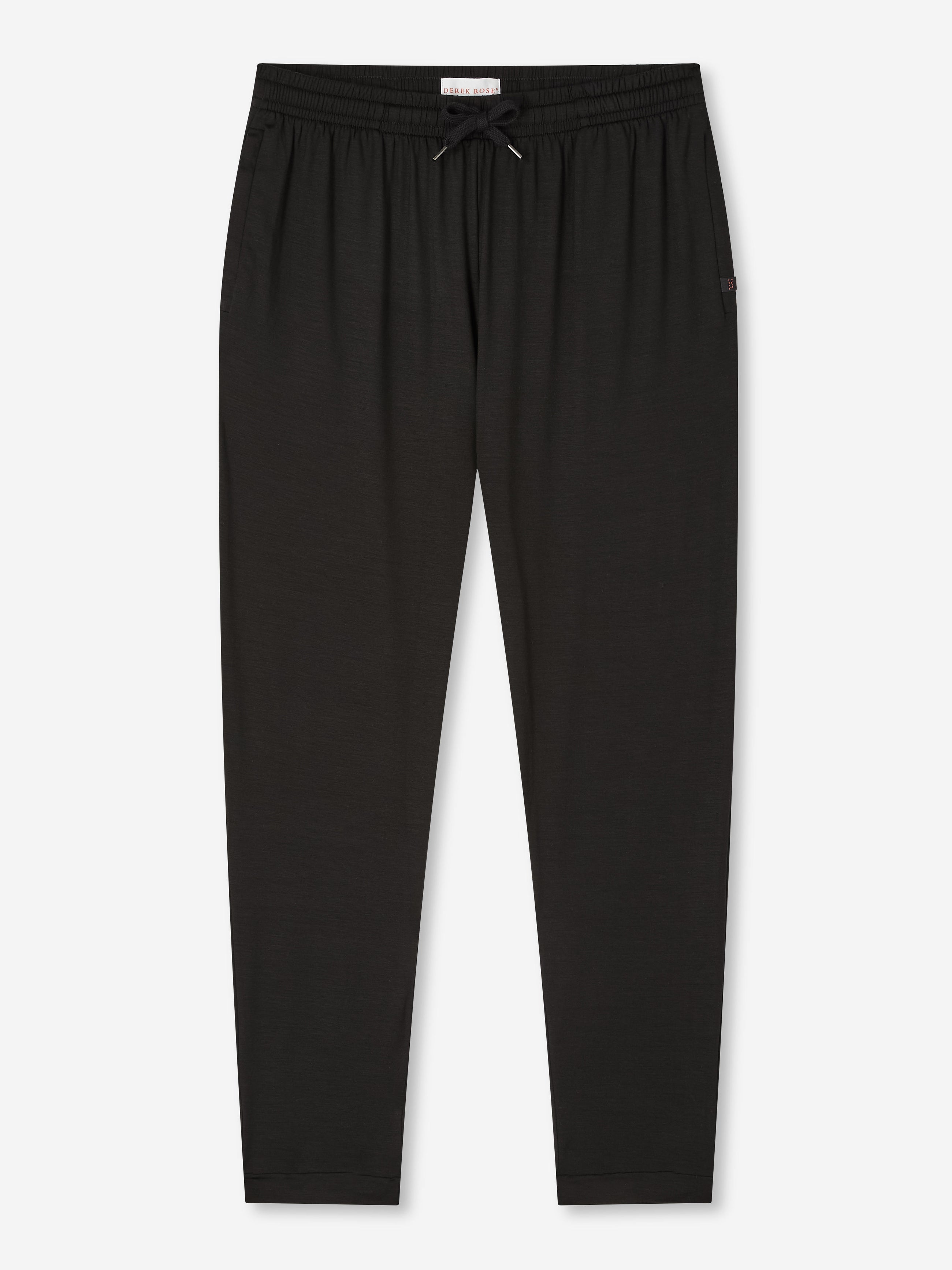 Men's Track Pants Basel Micro Modal Stretch Black