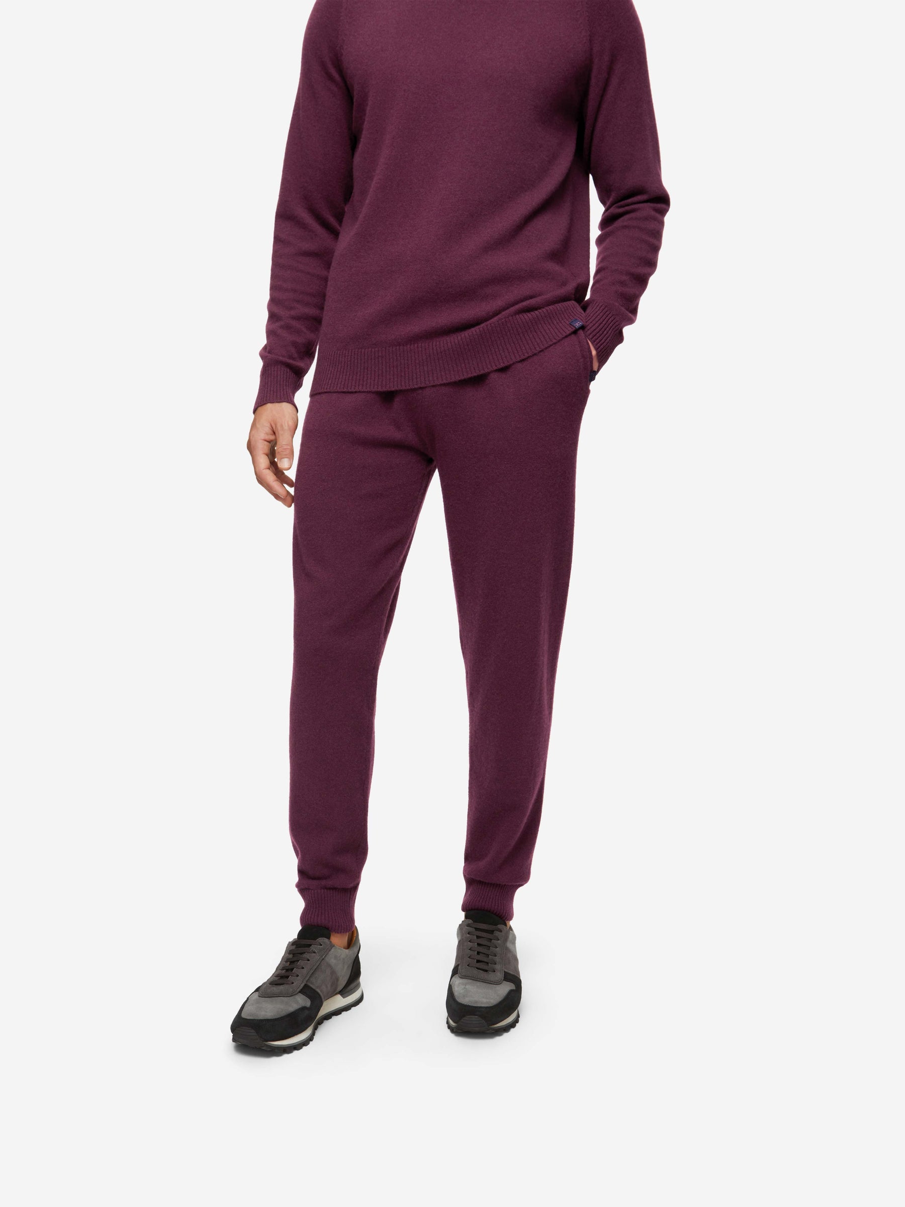 Men's Track Pants Finley Cashmere Bordeaux