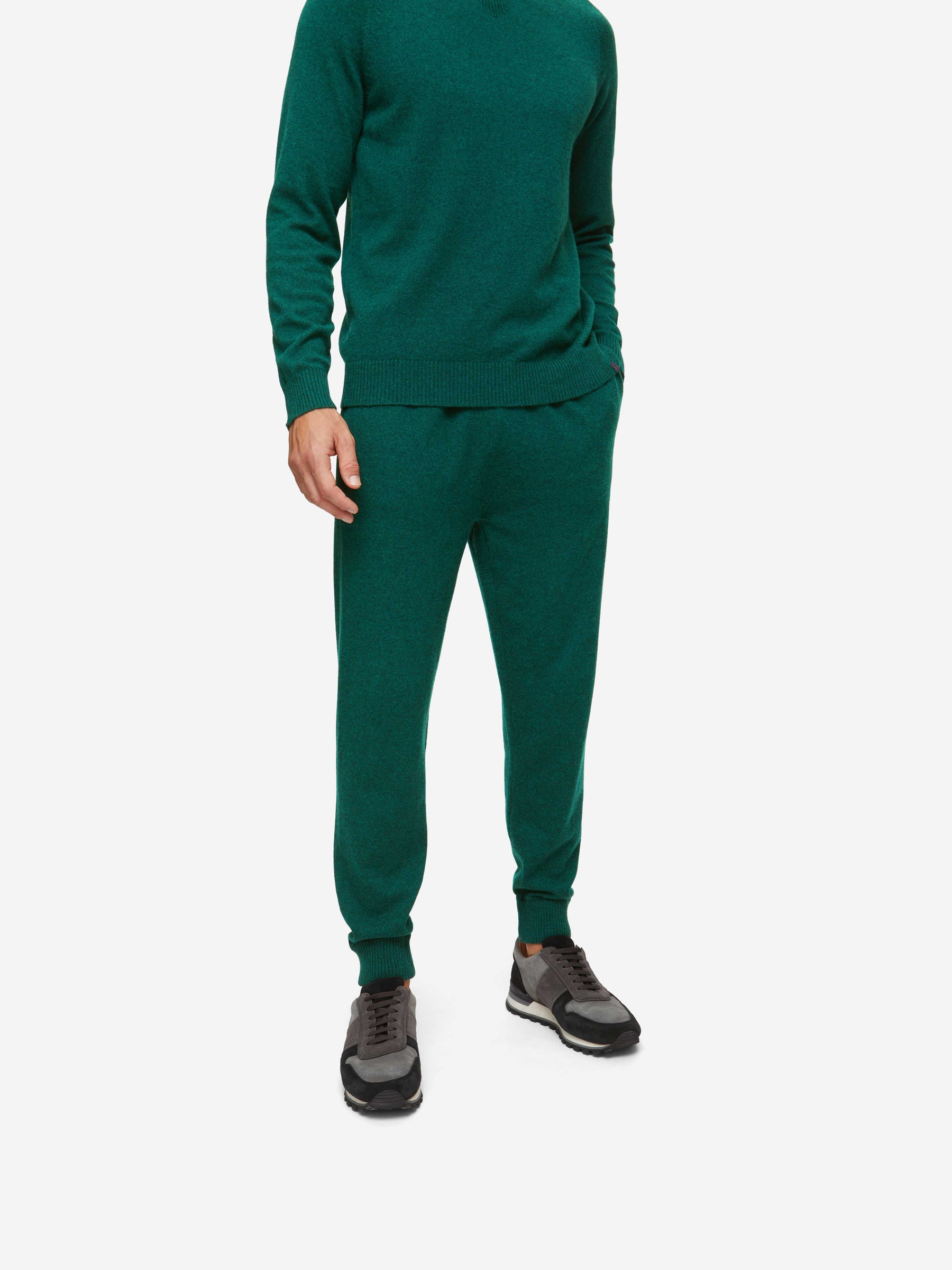 Men's Track Pants Finley Cashmere Dark Green Heather