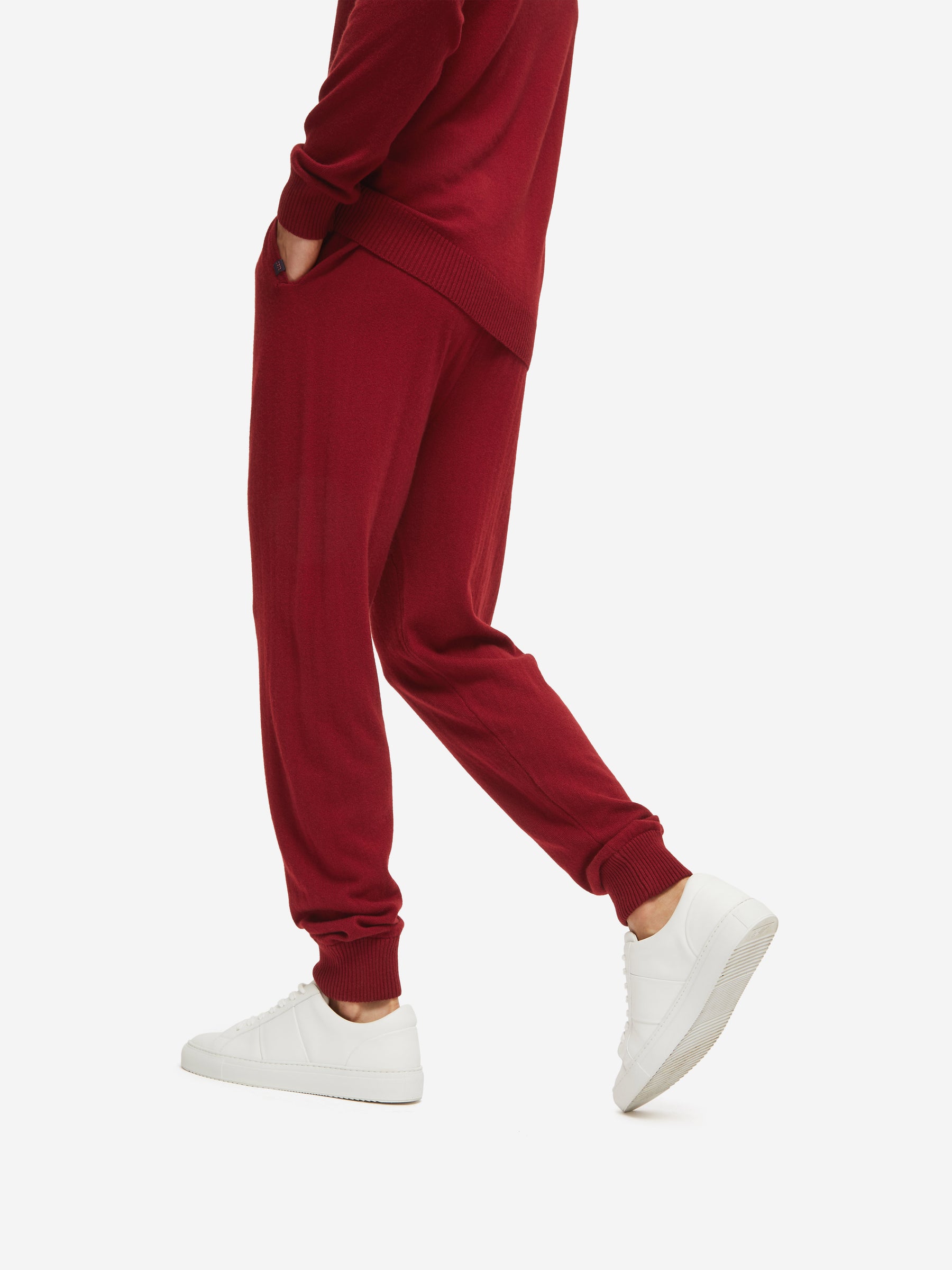 Men's Track Pants Finley Cashmere Ruby