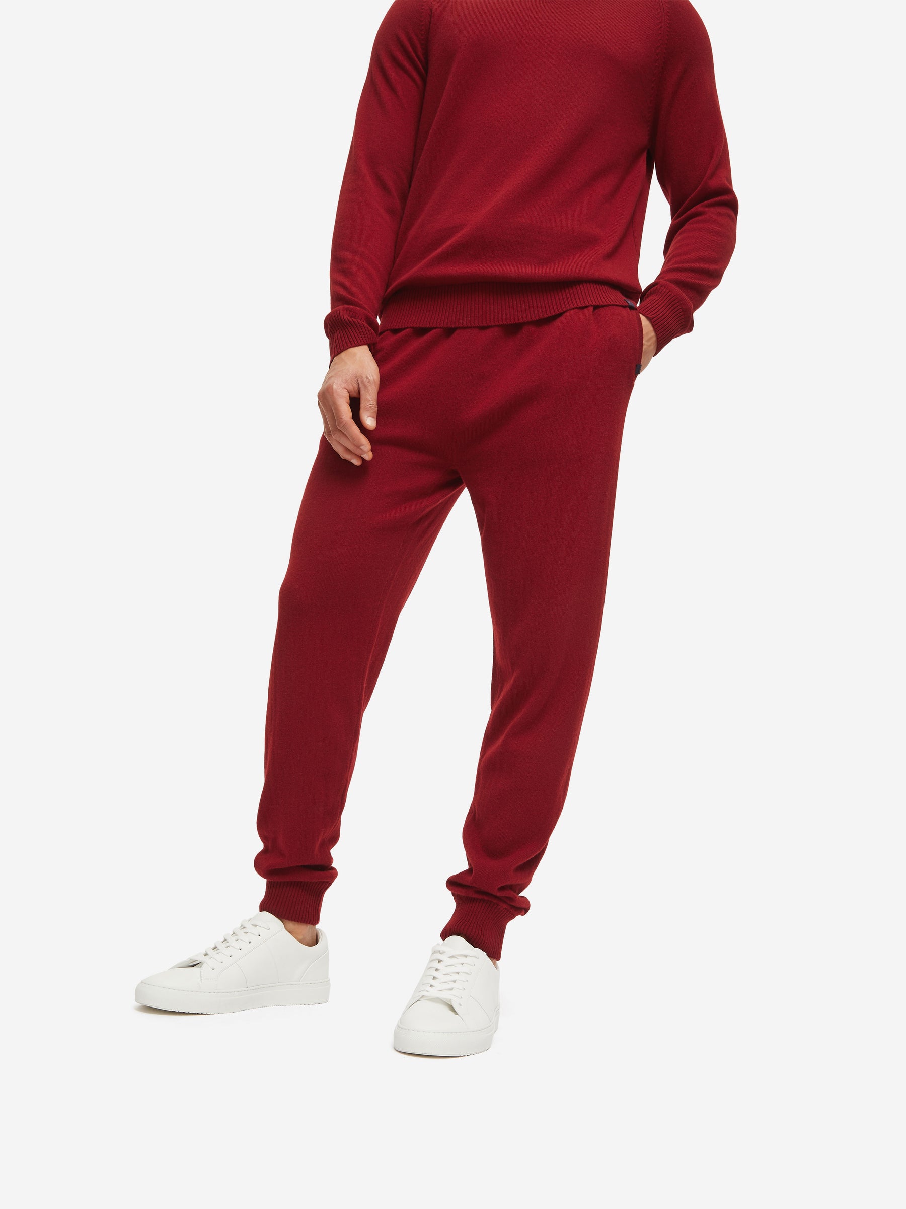 Men's Track Pants Finley Cashmere Ruby