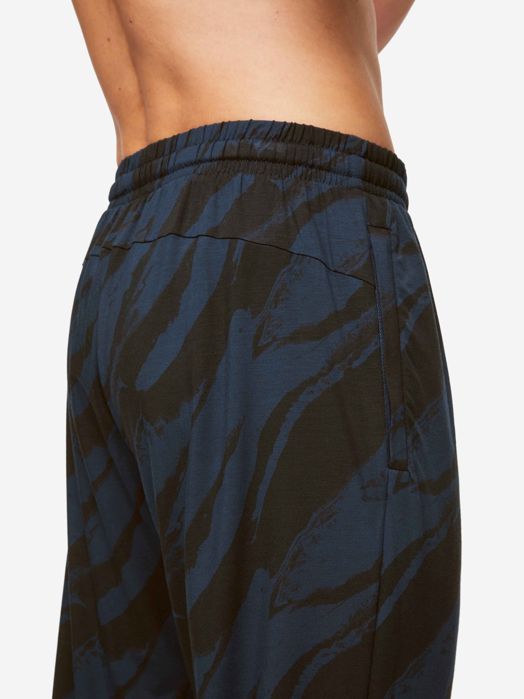 Men's Track Pants London 8 Micro Modal Navy