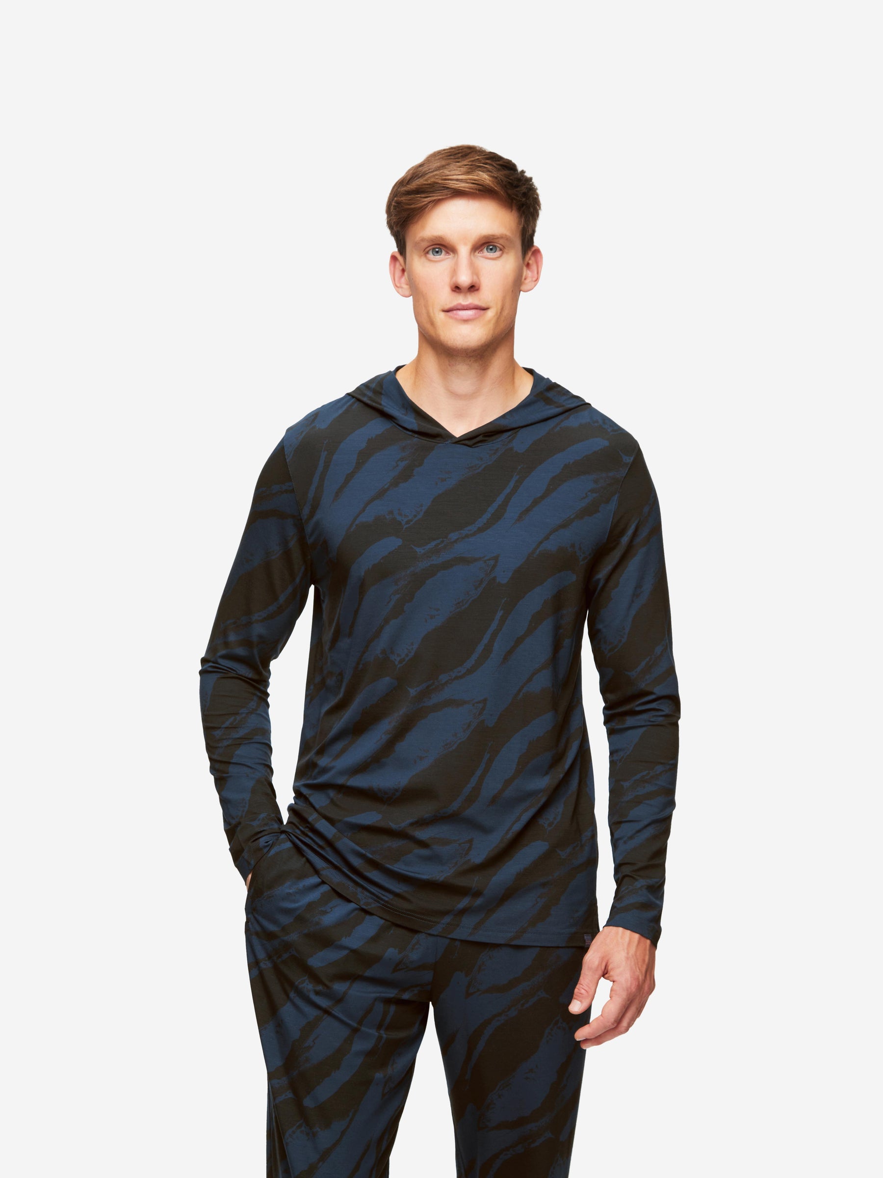 Men's Track Pants London 8 Micro Modal Navy