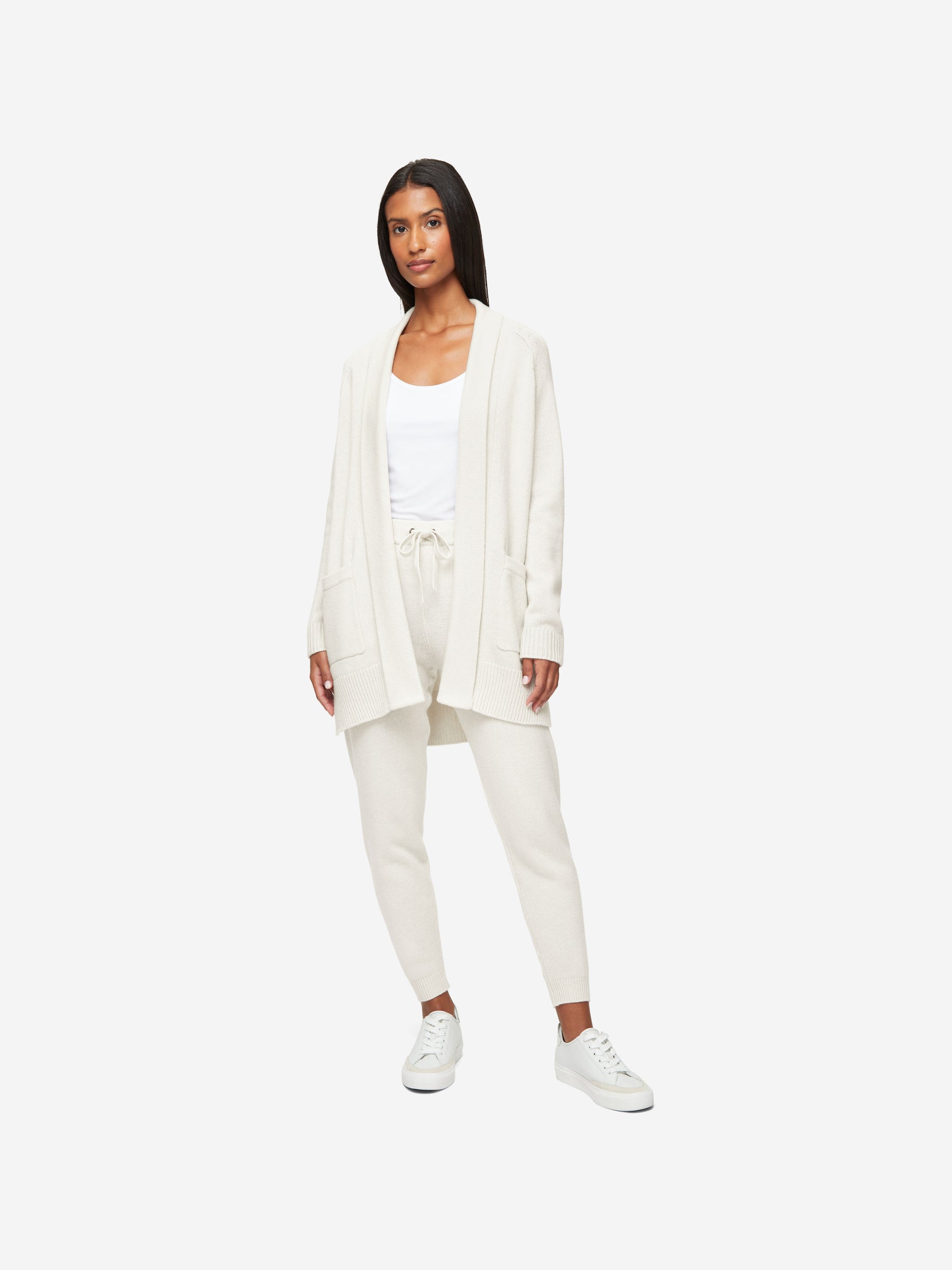 Women's Cardigan Nina Cashmere Winter White