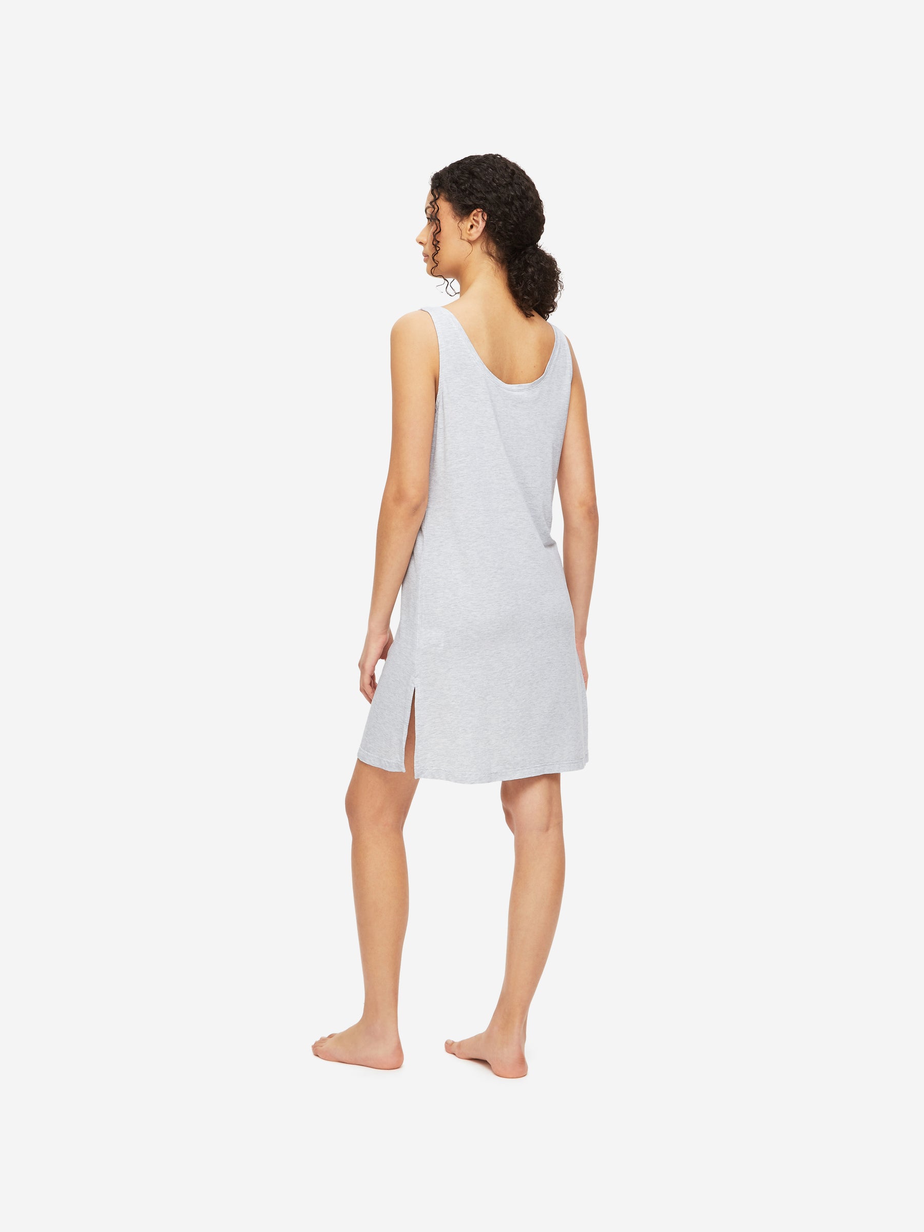 Women's Chemise Ethan Micro Modal Stretch Silver