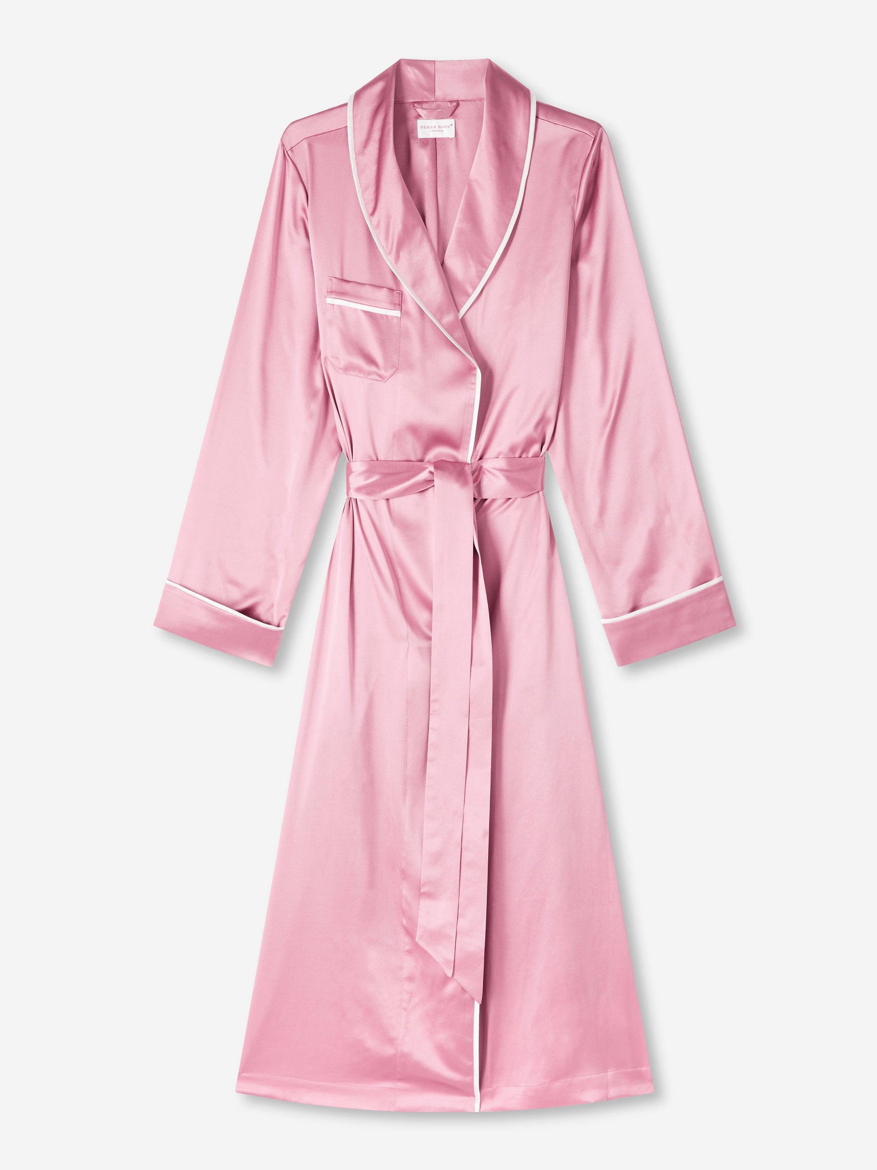 Women's Dressing Gown Bailey Silk Satin Rose