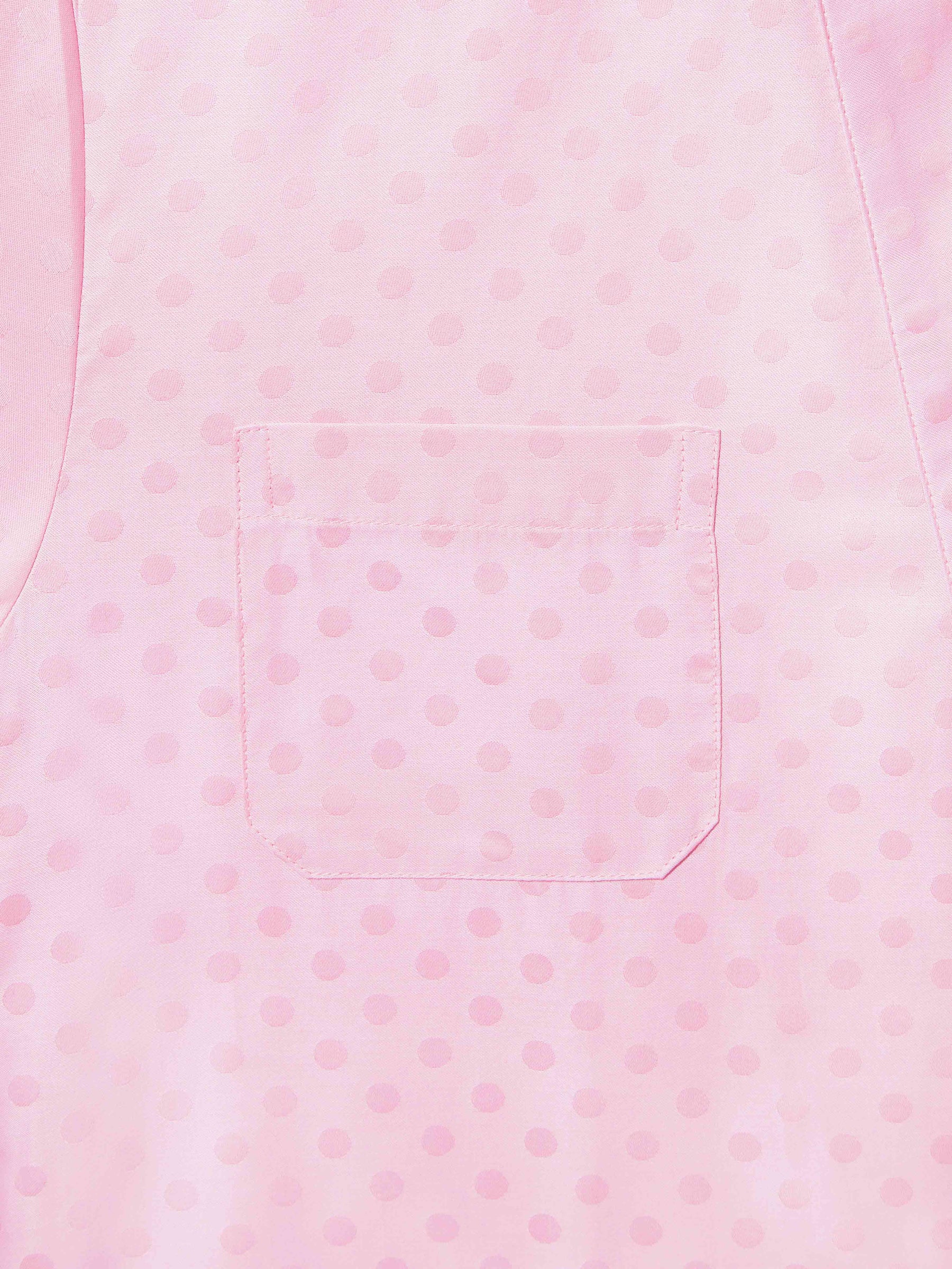 Women's Long Dressing Gown Kate 7 Cotton Jacquard Pink