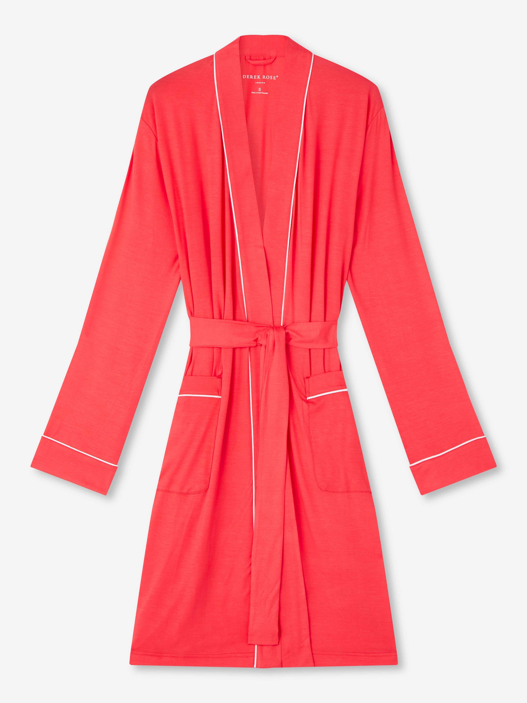 Women's Dressing Gown Lara Micro Modal Stretch Watermelon Pink