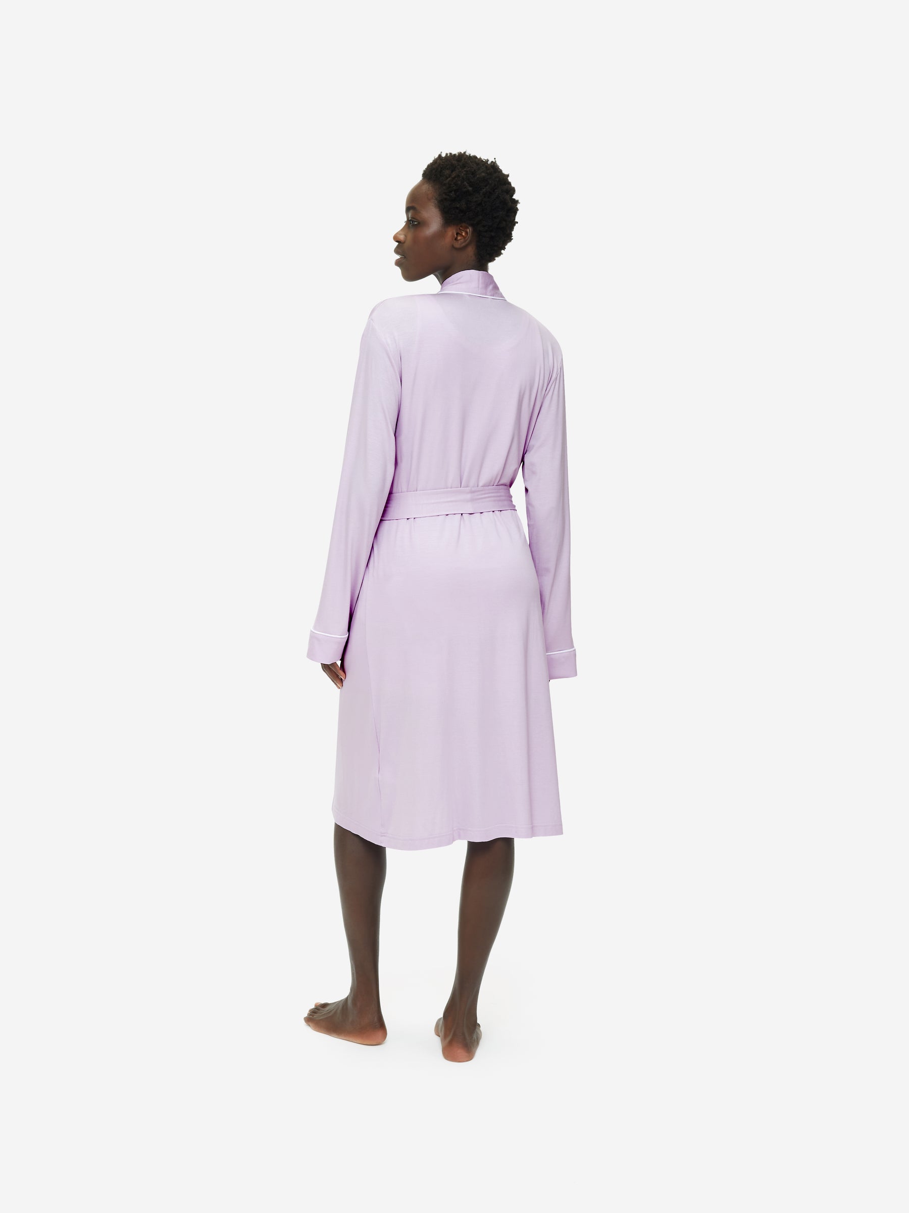 Women's Dressing Gown Lara Micro Modal Stretch Lilac