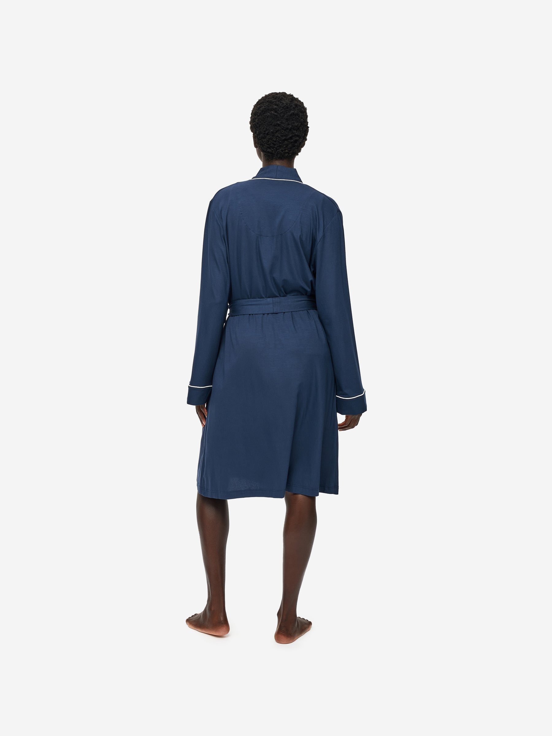 Women's Dressing Gown Lara Micro Modal Stretch Navy