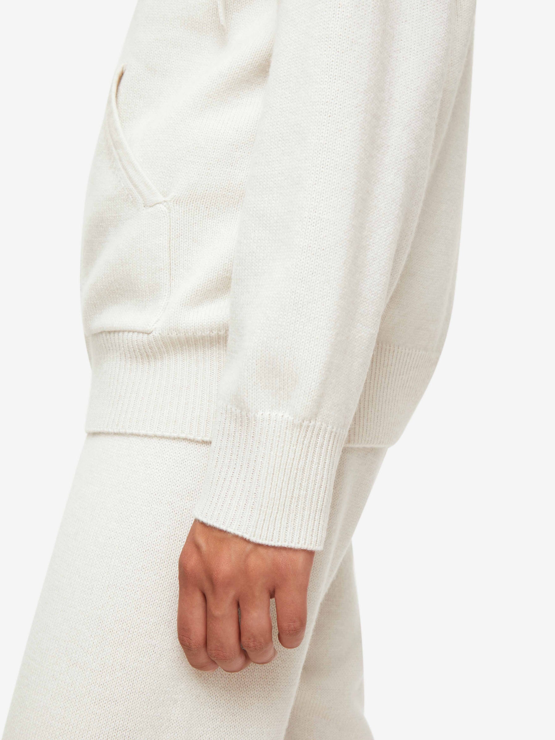 Women's Hoodie Daphne Cashmere Winter White