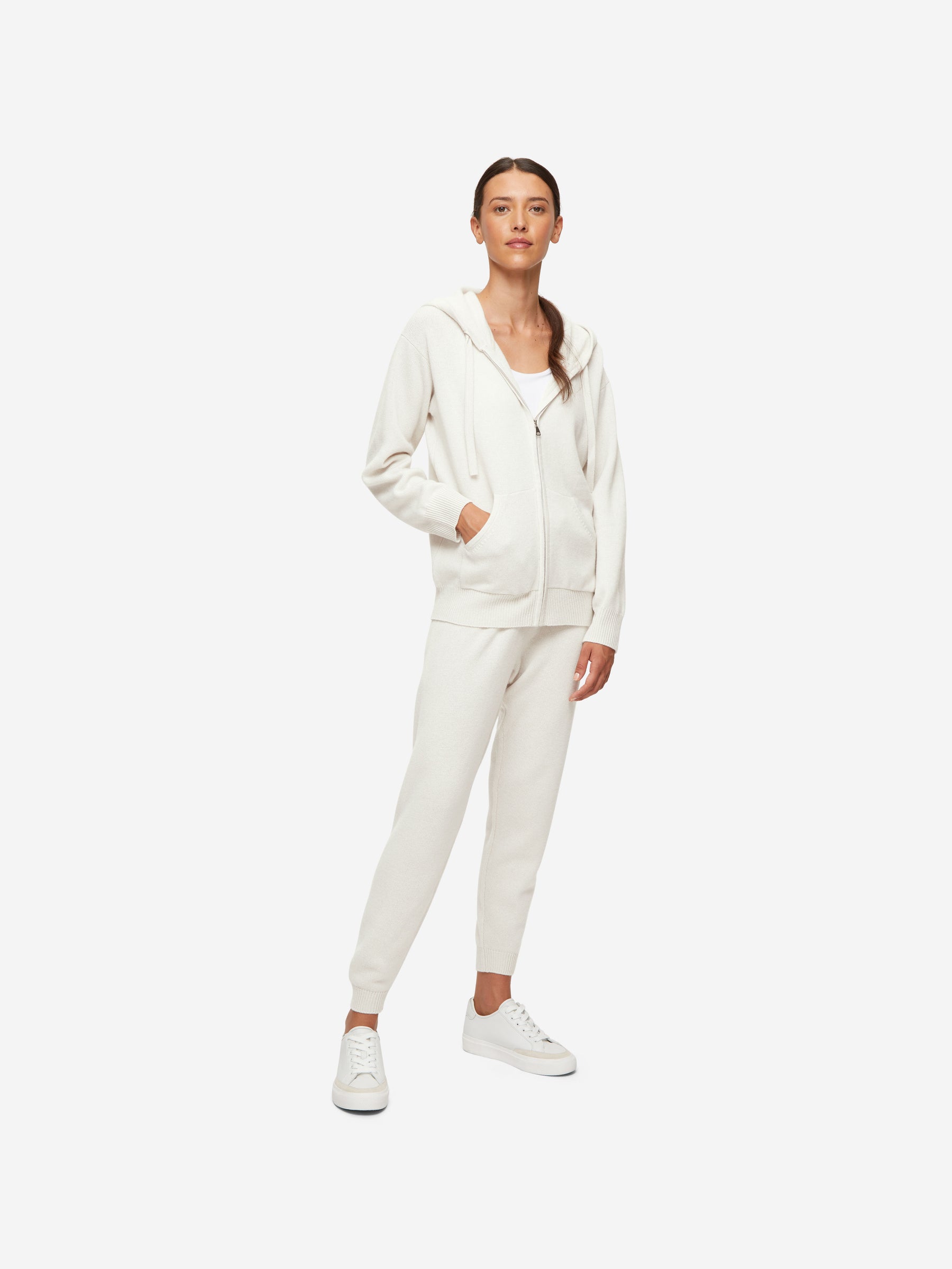 Women's Hoodie Daphne Cashmere Winter White