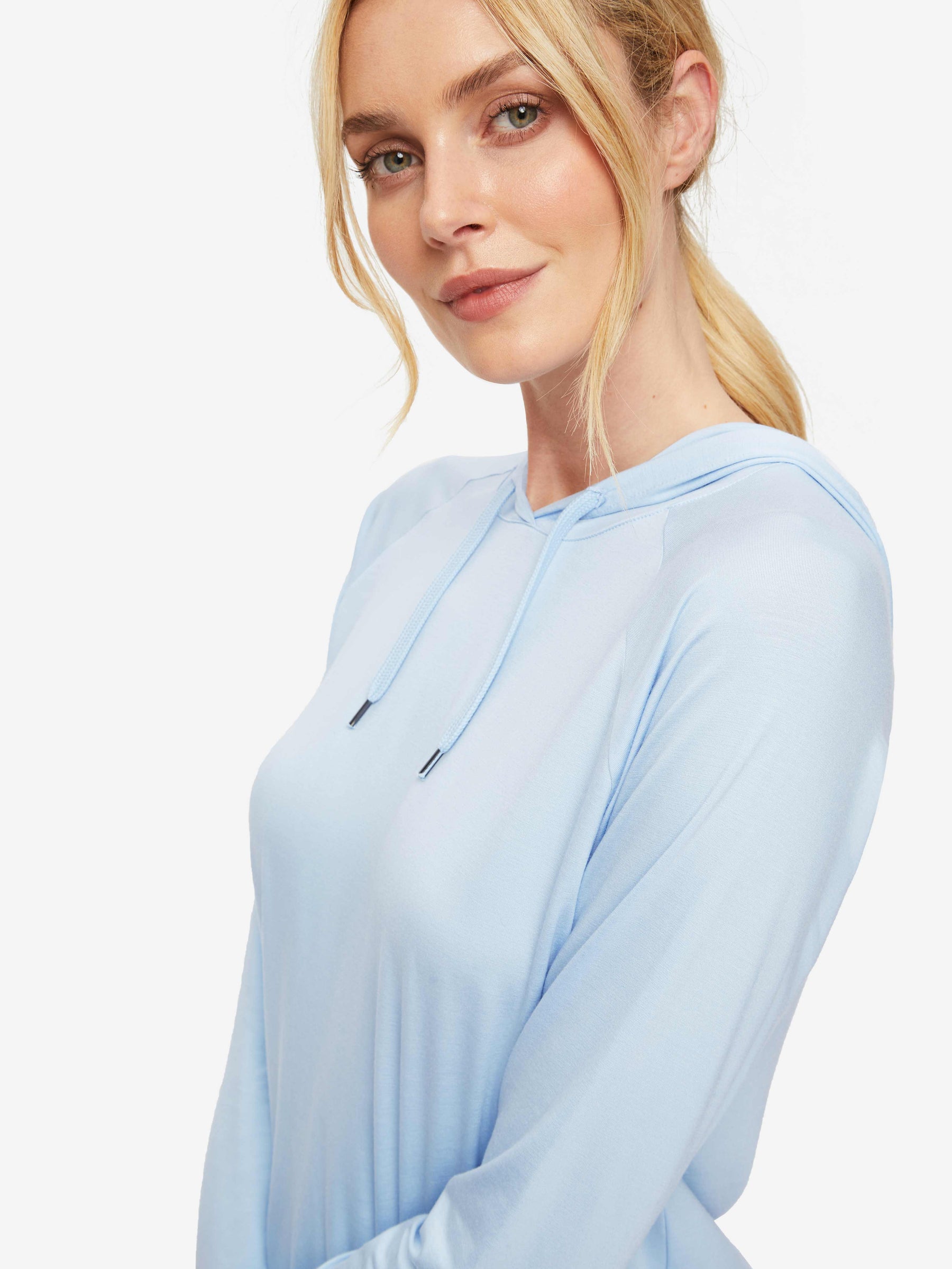 Women's Pullover Hoodie Basel Micro Modal Stretch Sky