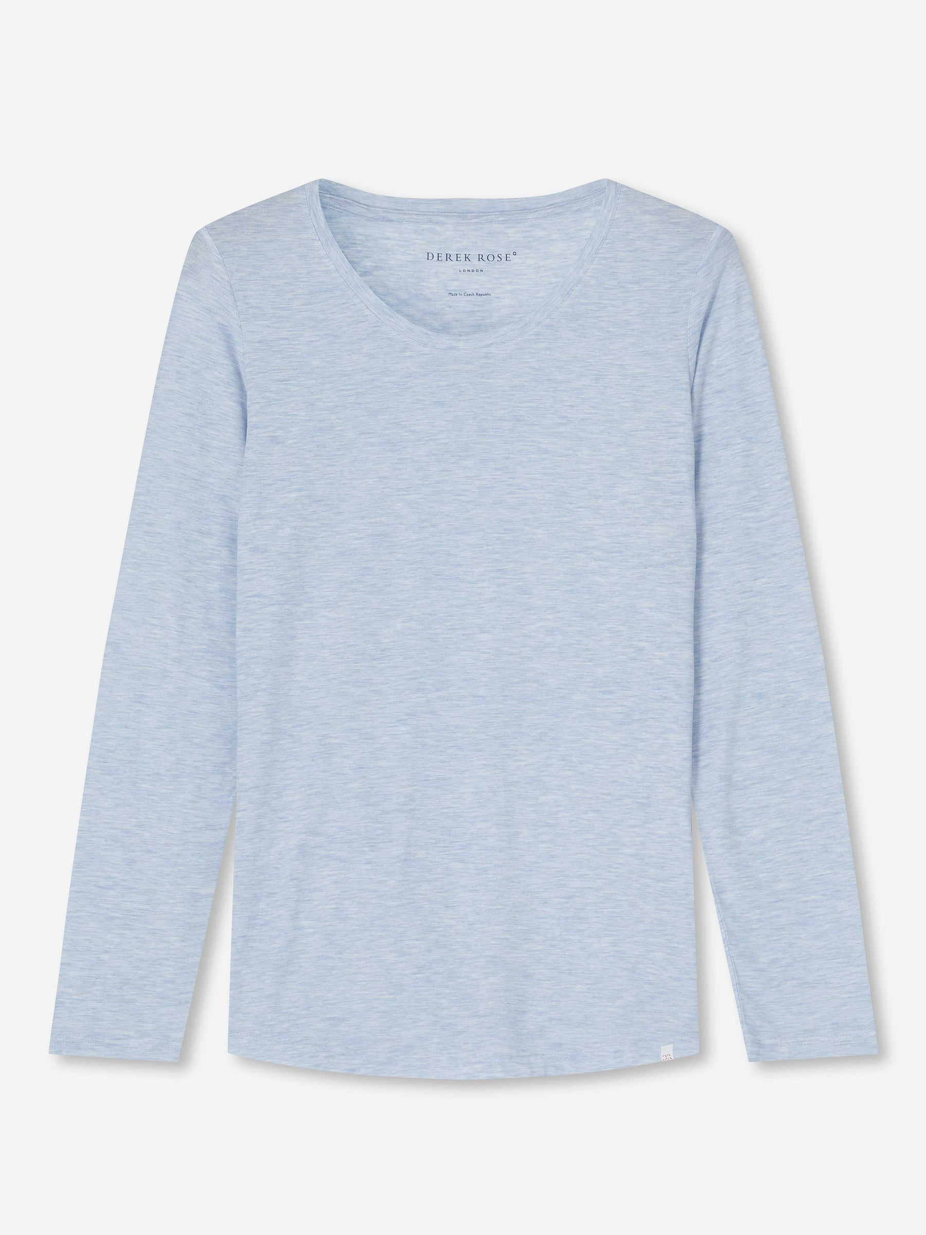 Women's Long Sleeve T-Shirt Ethan Micro Modal Stretch Blue Heather